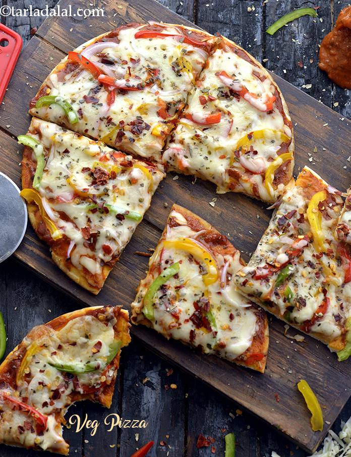 Calories in Indian Style Veg Pizza, Tava and Oven Veg Pizza
