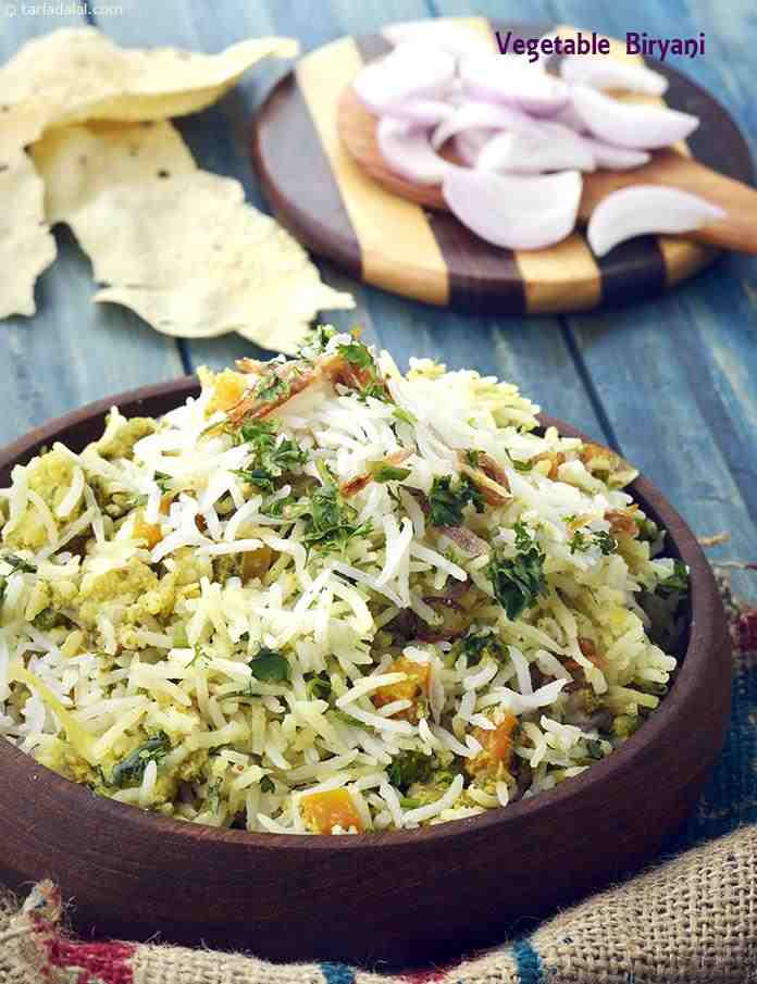 Calories in Vegetable Biryani, Microwave Recipe