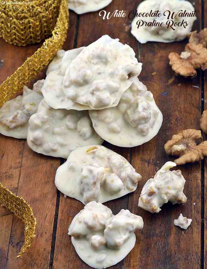 Calories in White Chocolate Walnut Praline Rocks