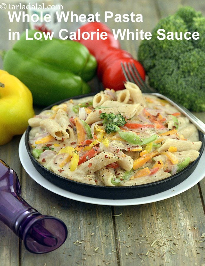 Calories in Whole Wheat Pasta in Low Calorie White Sauce