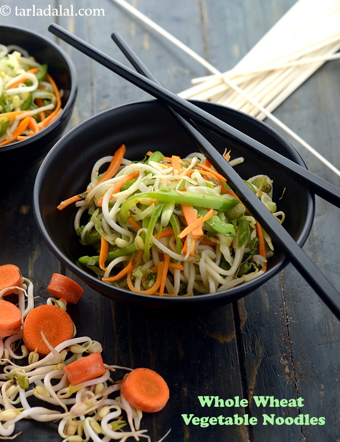 Calories in Whole Wheat Vegetable Noodles, Hakka Noodles for Diabetics