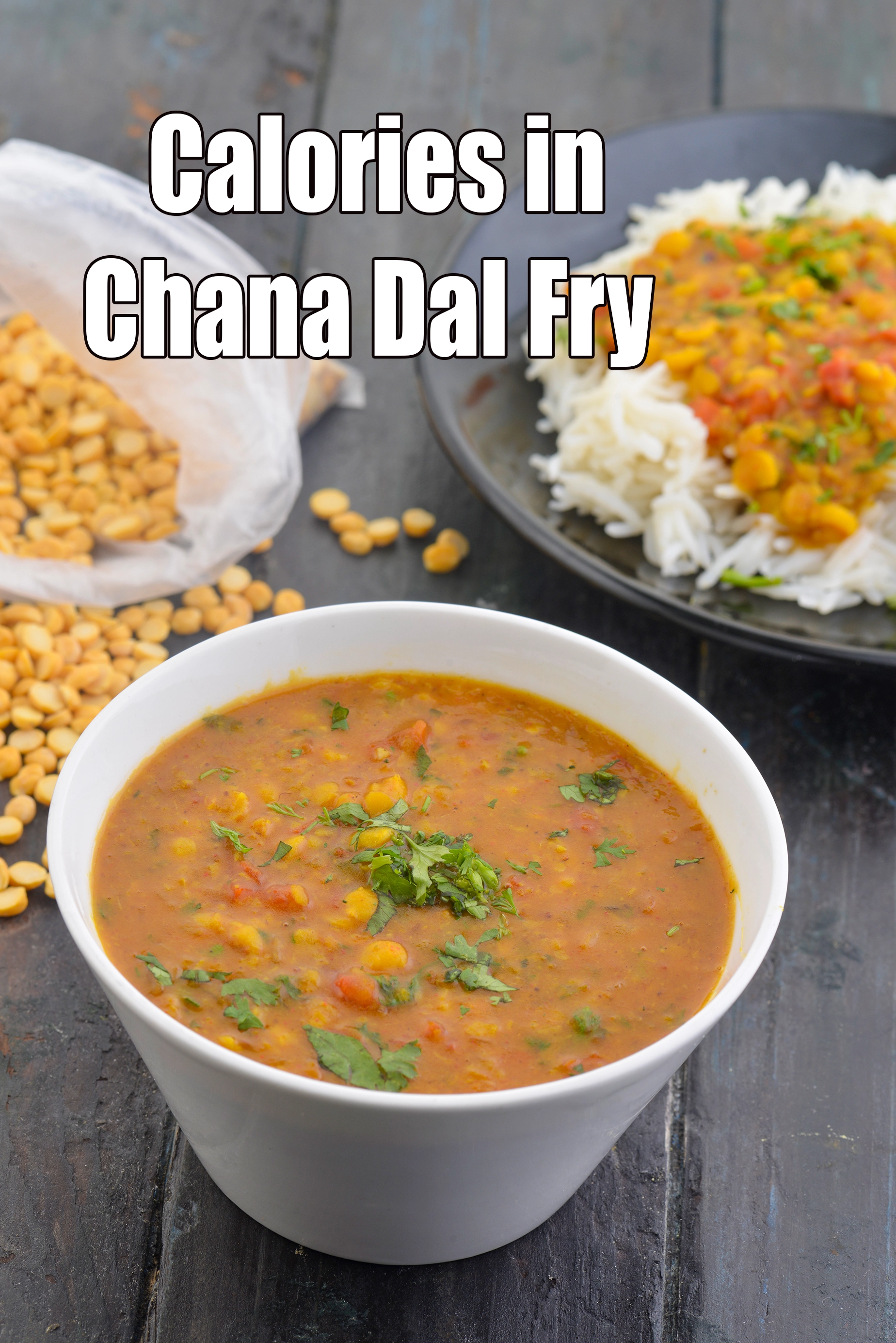 Calories in Chana Dal Fry, Punjabi Masala Chana Dal