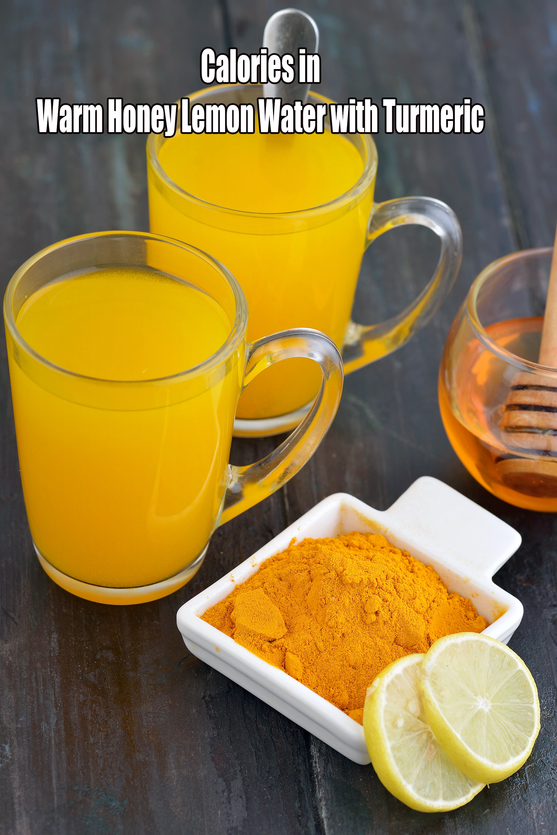 Calories in Warm Honey Lemon Water with Turmeric