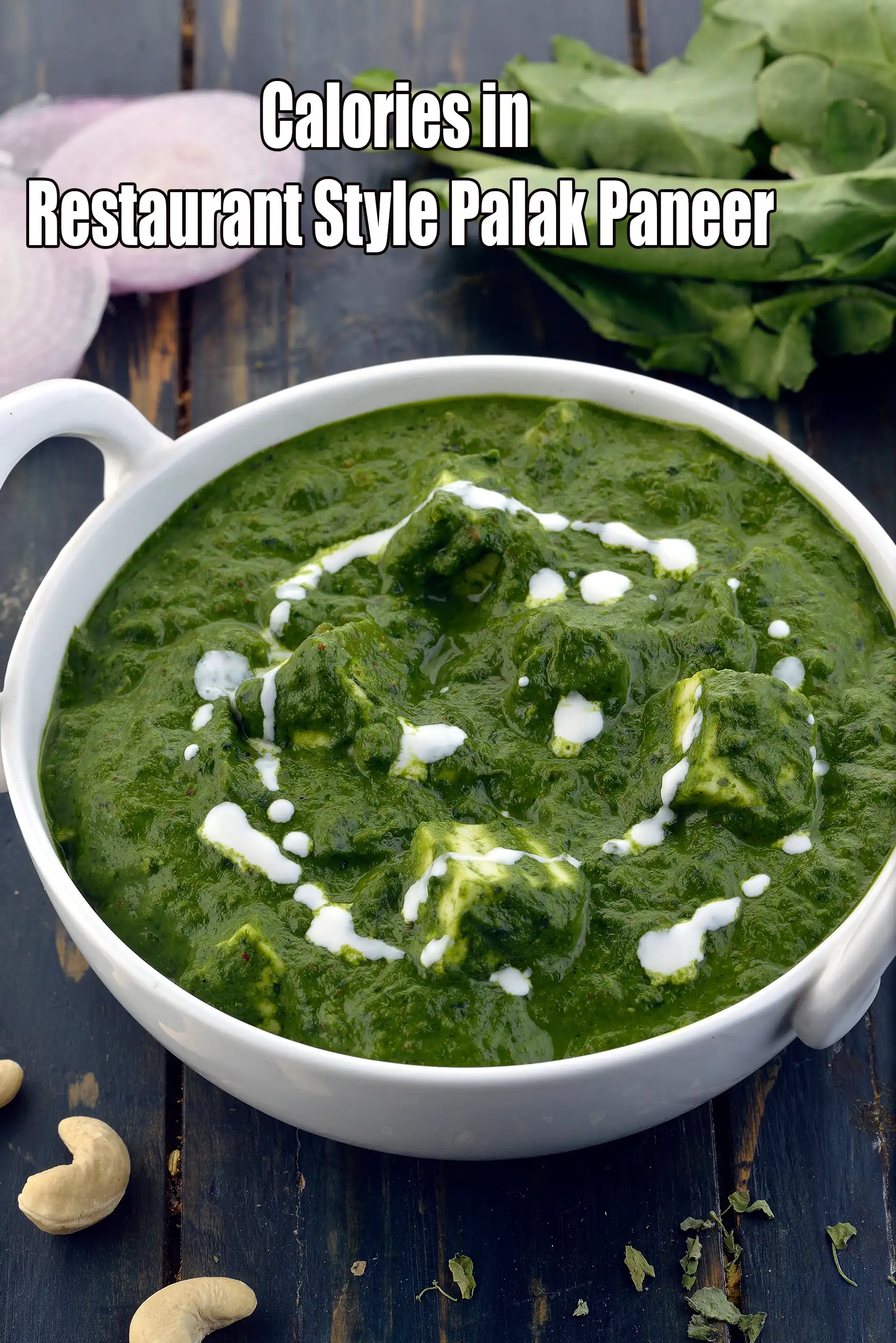 Restaurant Style Palak Paneer, Healthy Palak Paneer