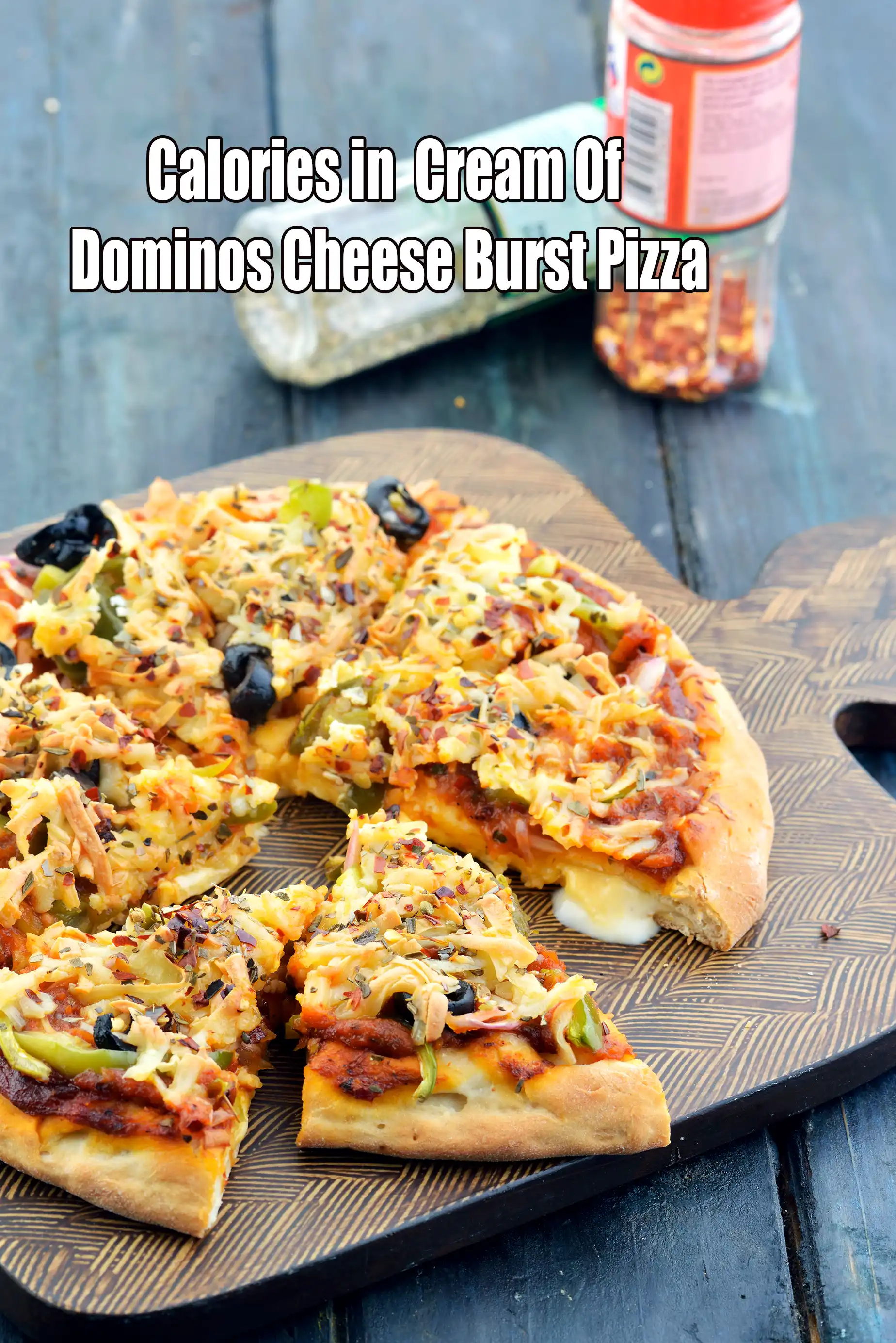 Dominos Cheese Burst Pizza, Three Cheese Pizza