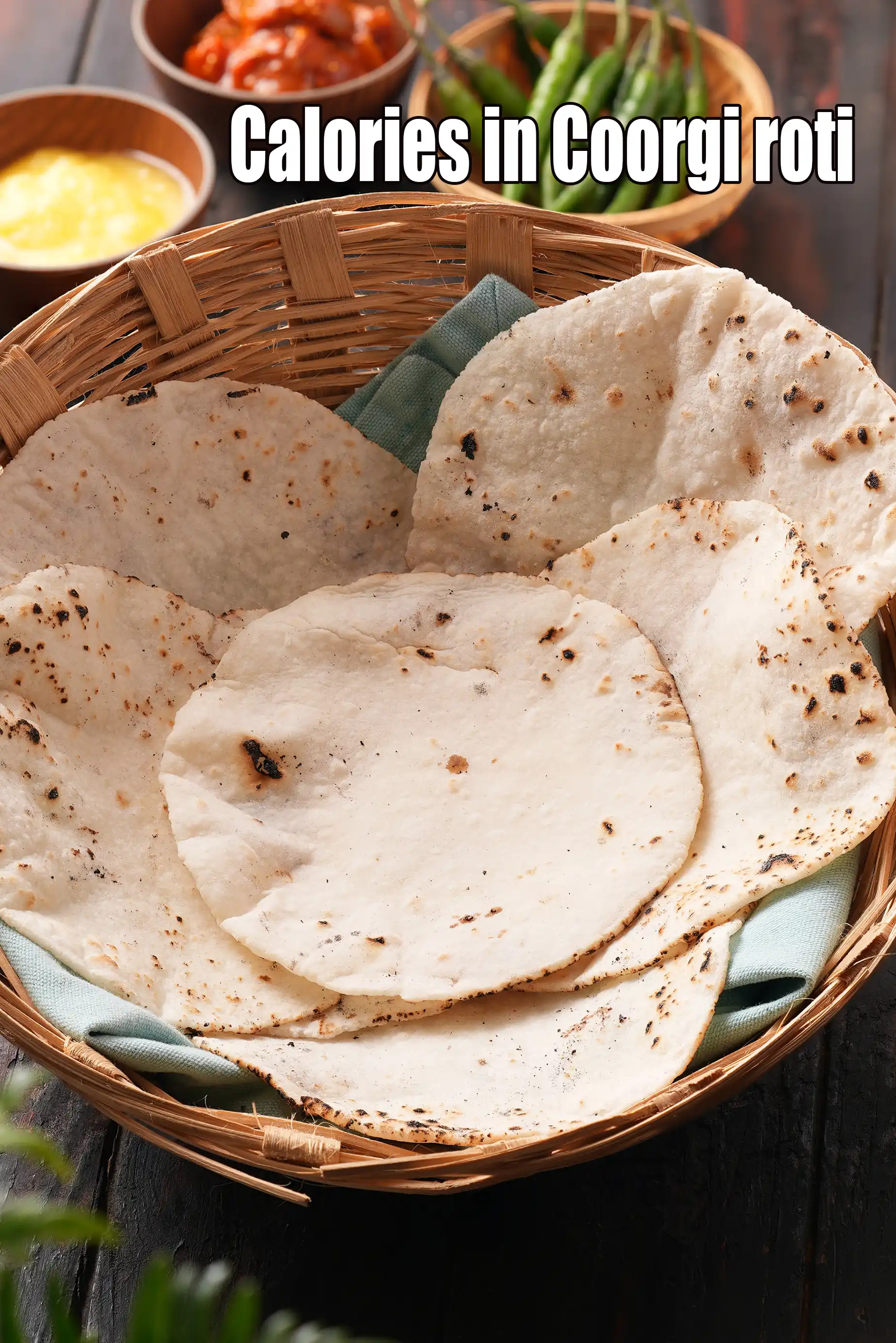 Calories in Coorgi Roti, Akki Roti, Otti
