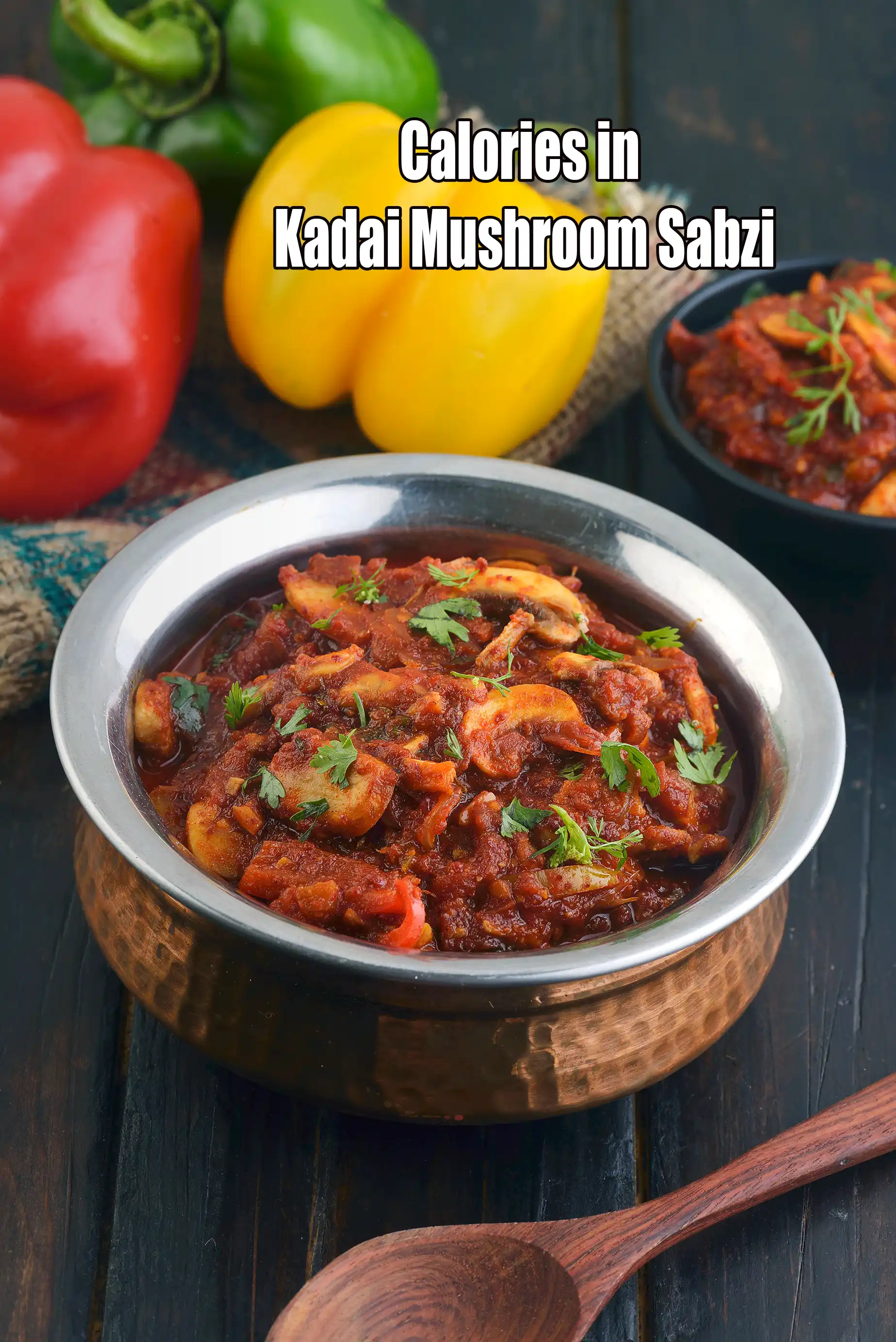 Calories in Kadai Mushroom Sabzi, Veg