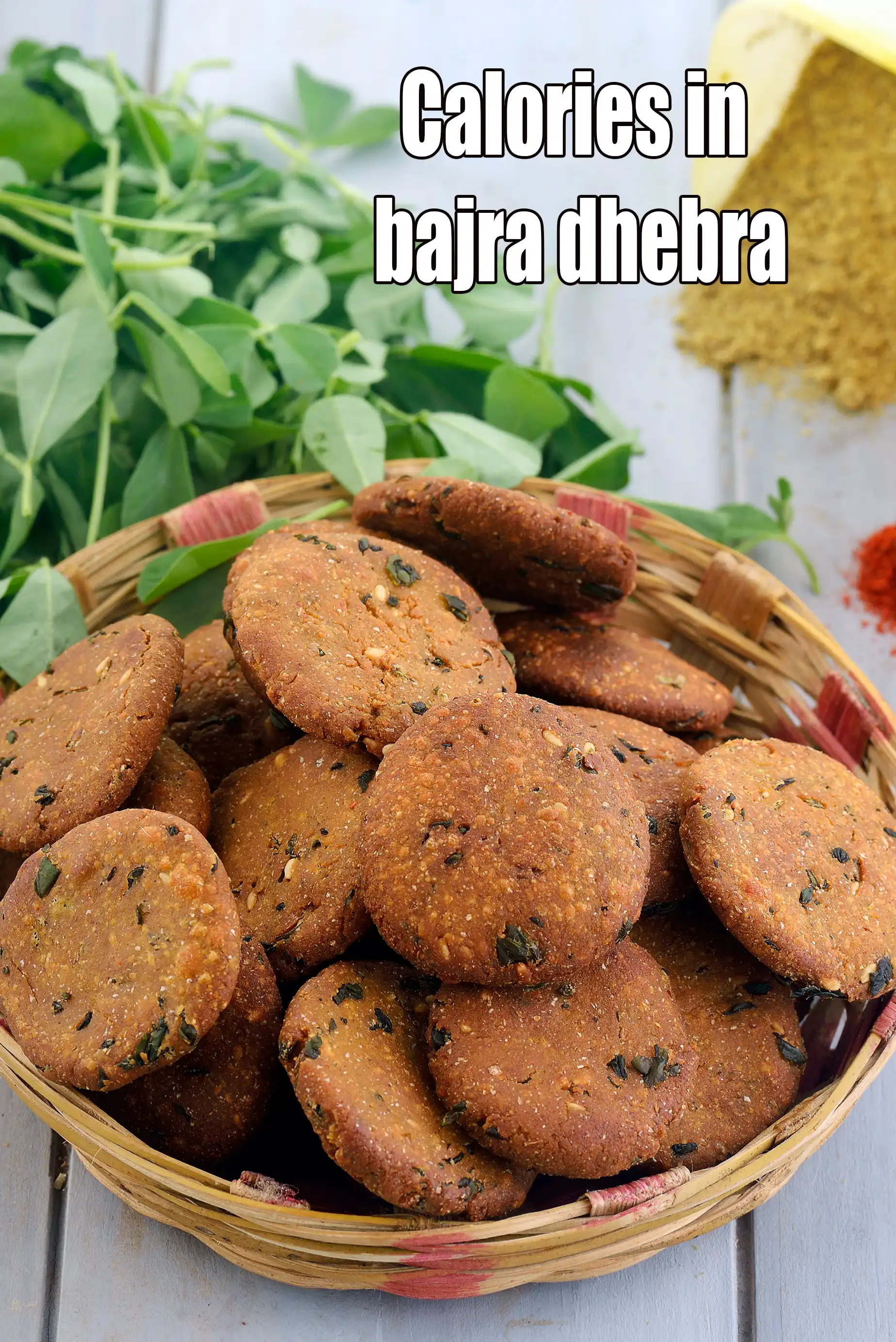 Calories in Bajra Dhebra Recipe, Gujarati Tea-time Snack