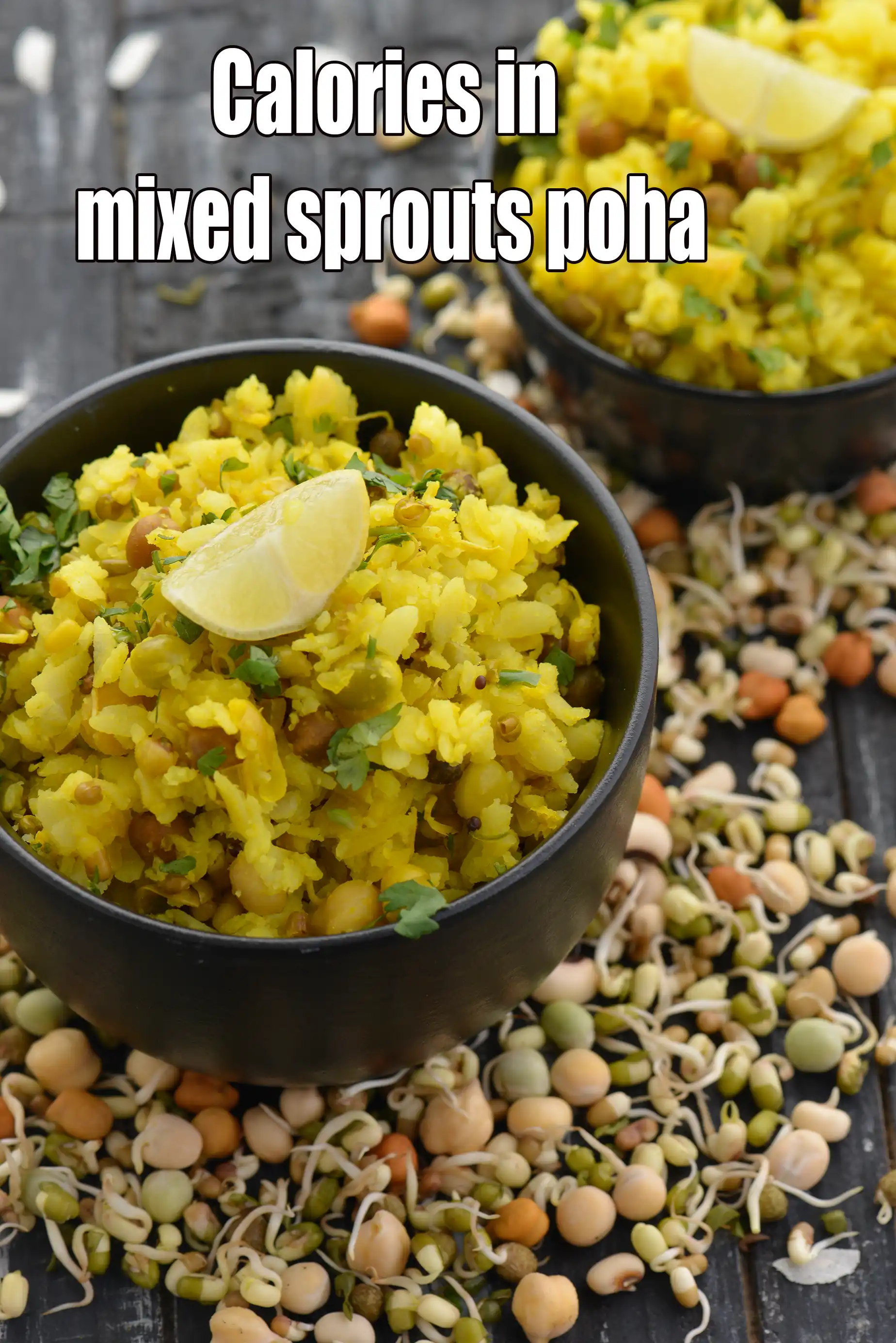 Calories in Mixed Sprouts Poha