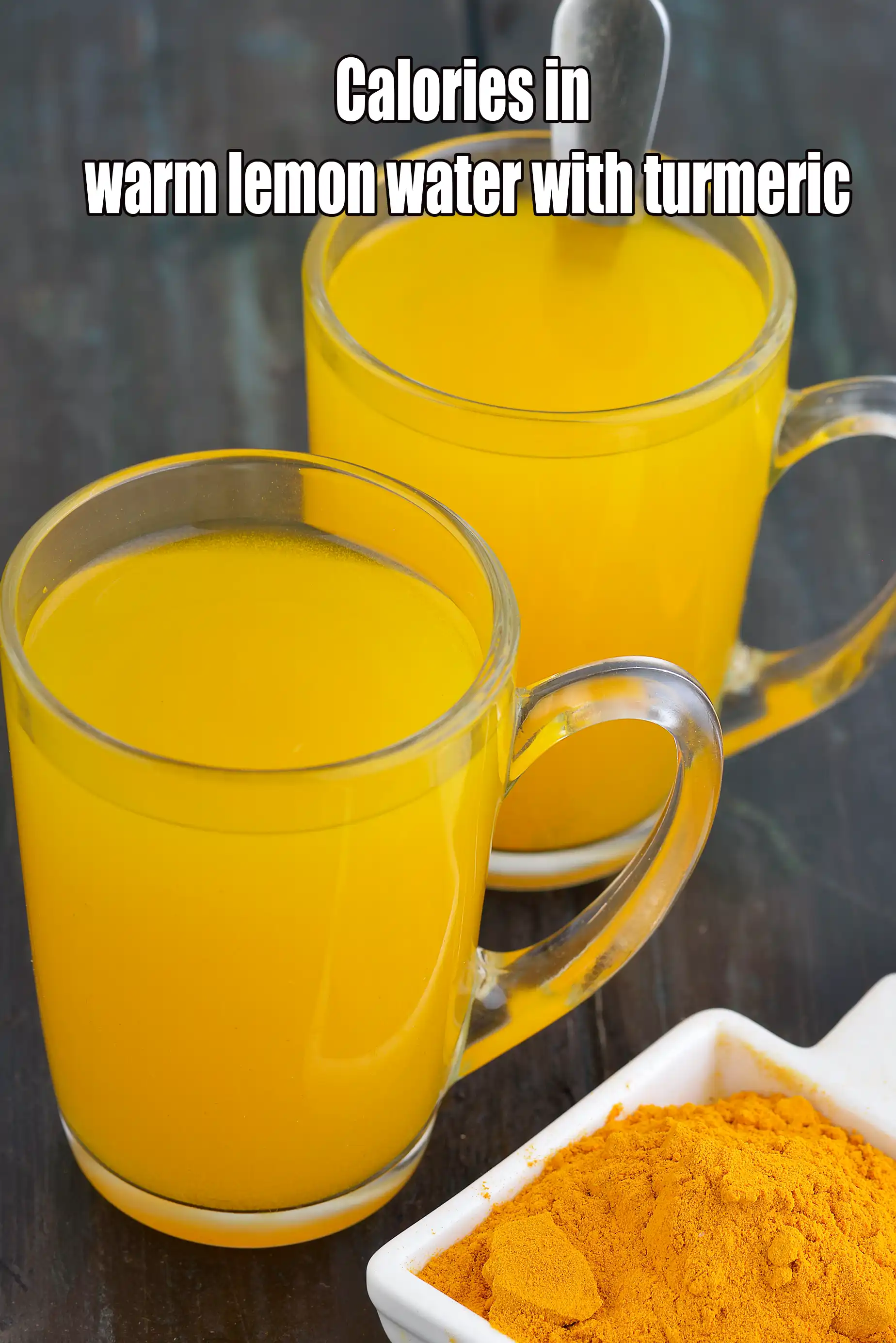 Calories in Warm Lemon Water with Turmeric, Anti Inflammatory and Good for Cold