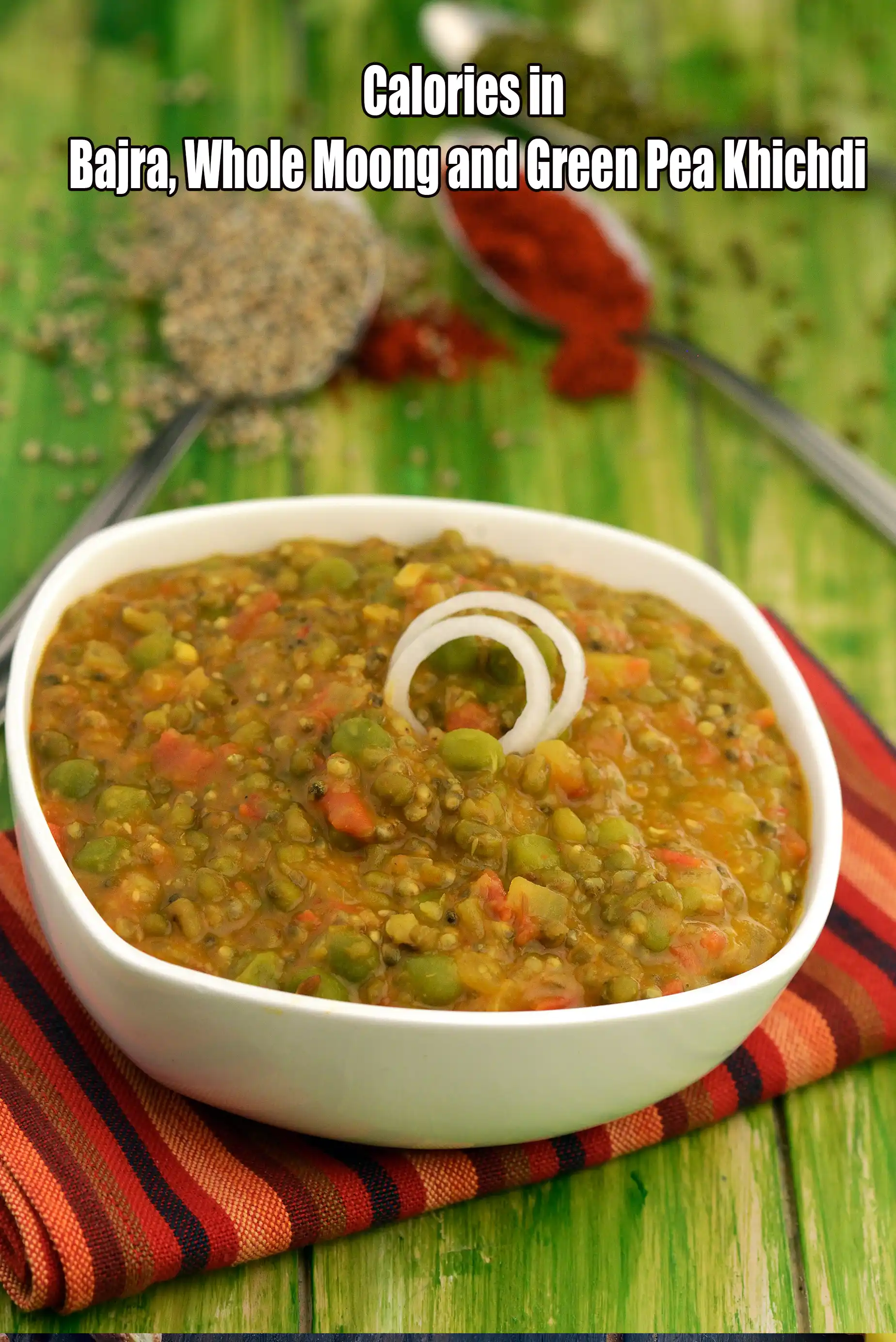 Calories in Bajra, Whole Moong and Green Pea Khichdi