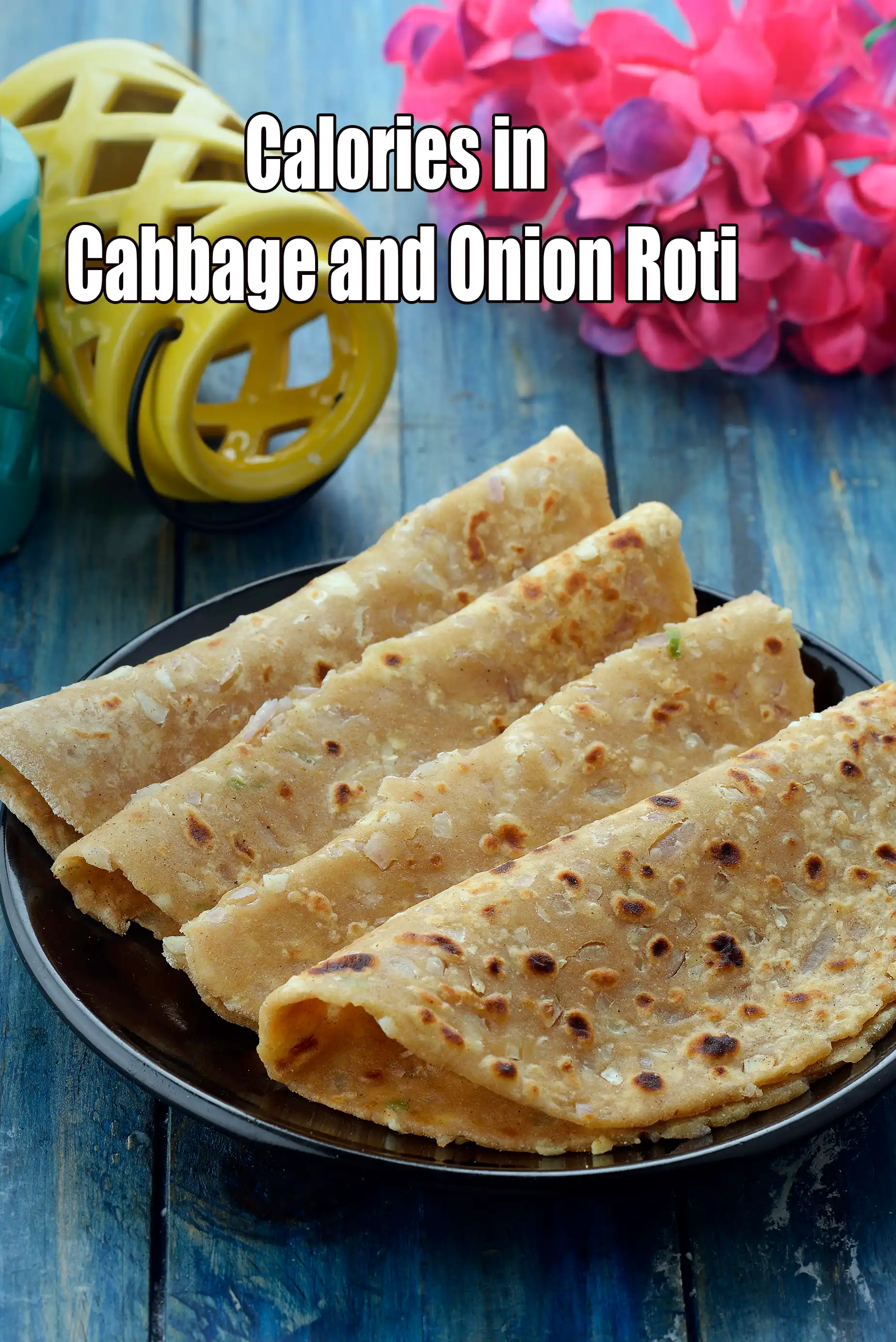 Calories in Cabbage and Onion Roti, Low Salt Recipe