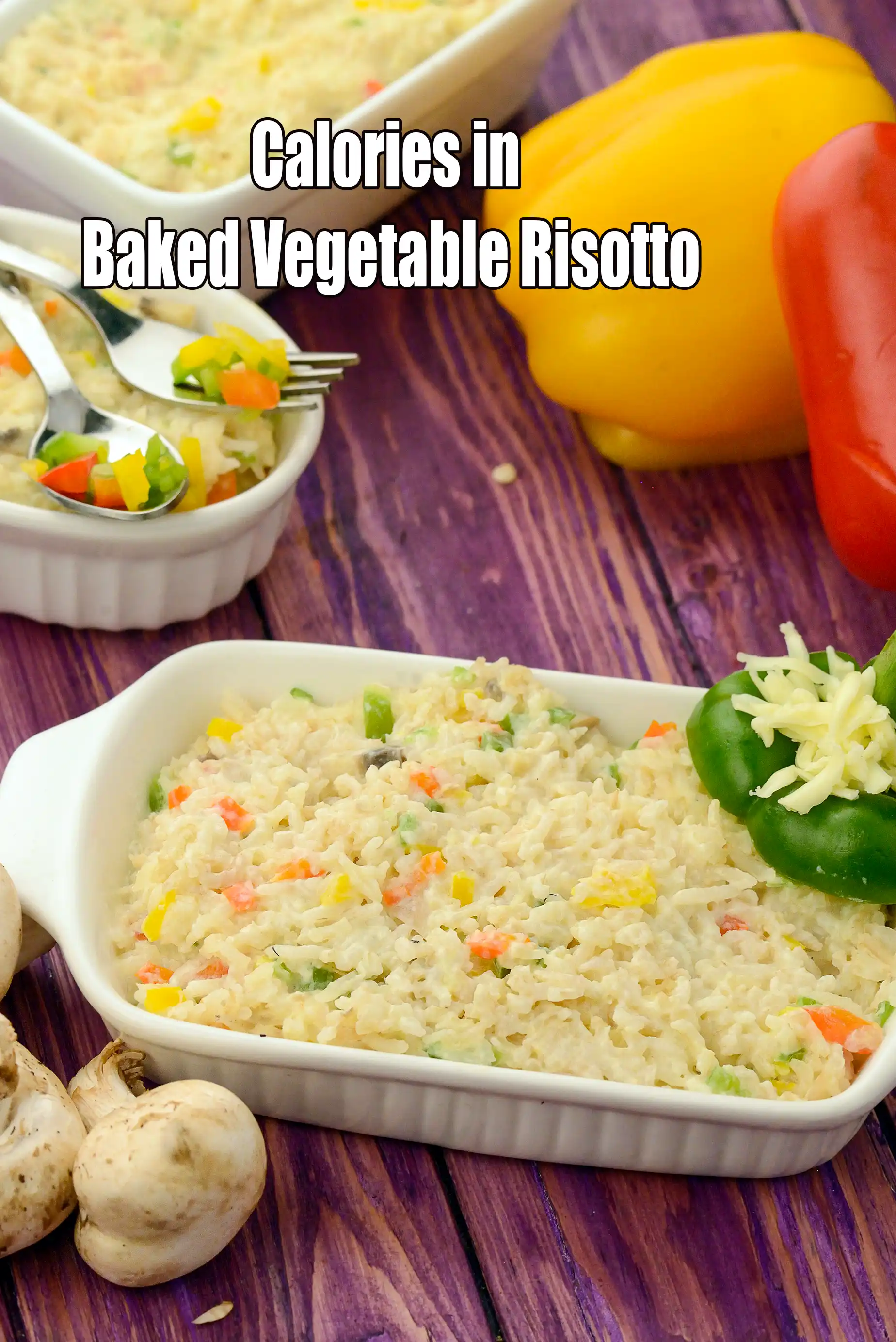 Baked Vegetable Risotto, Protein Rich Recipe