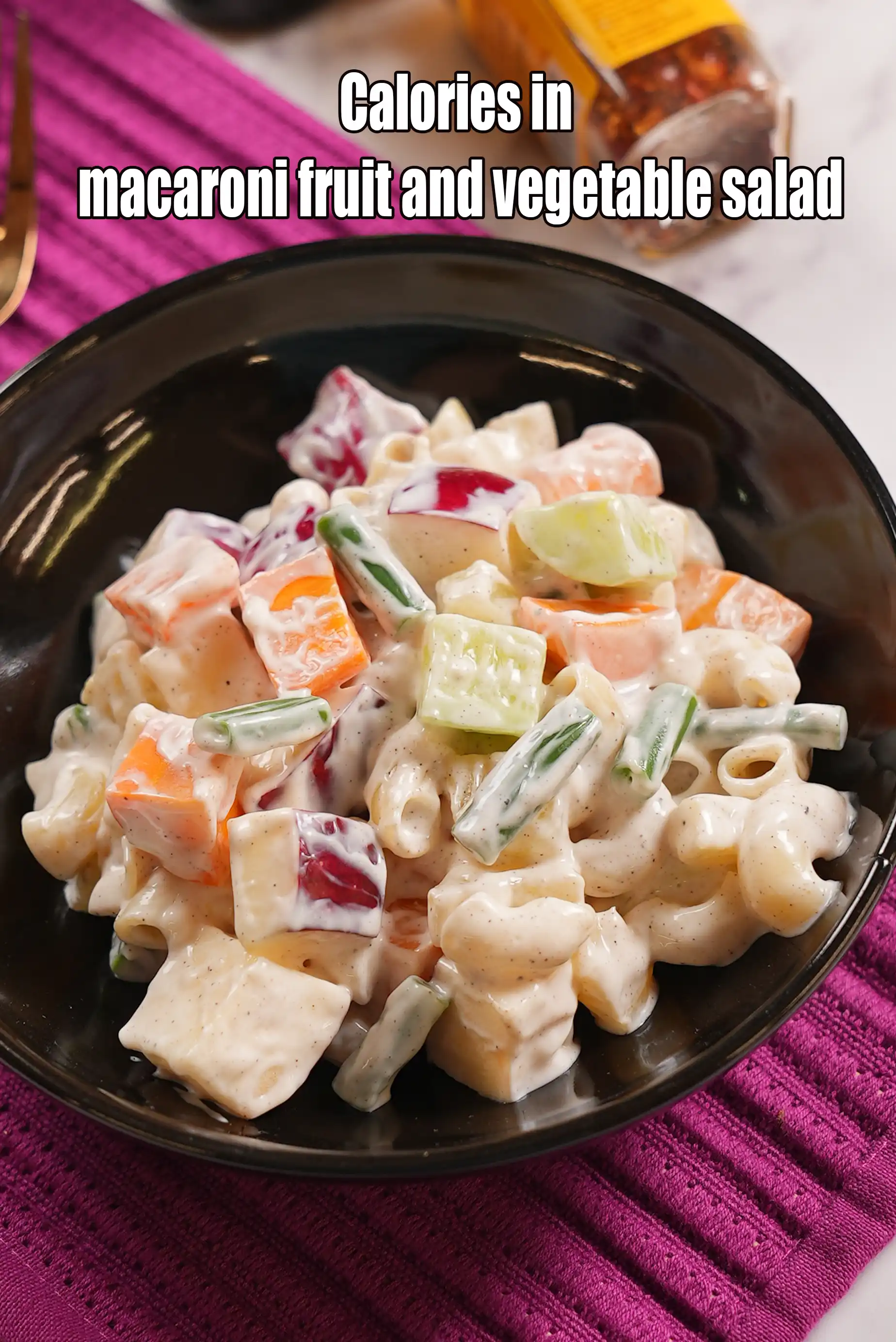 Calories in Macaroni Fruit and Vegetable Salad