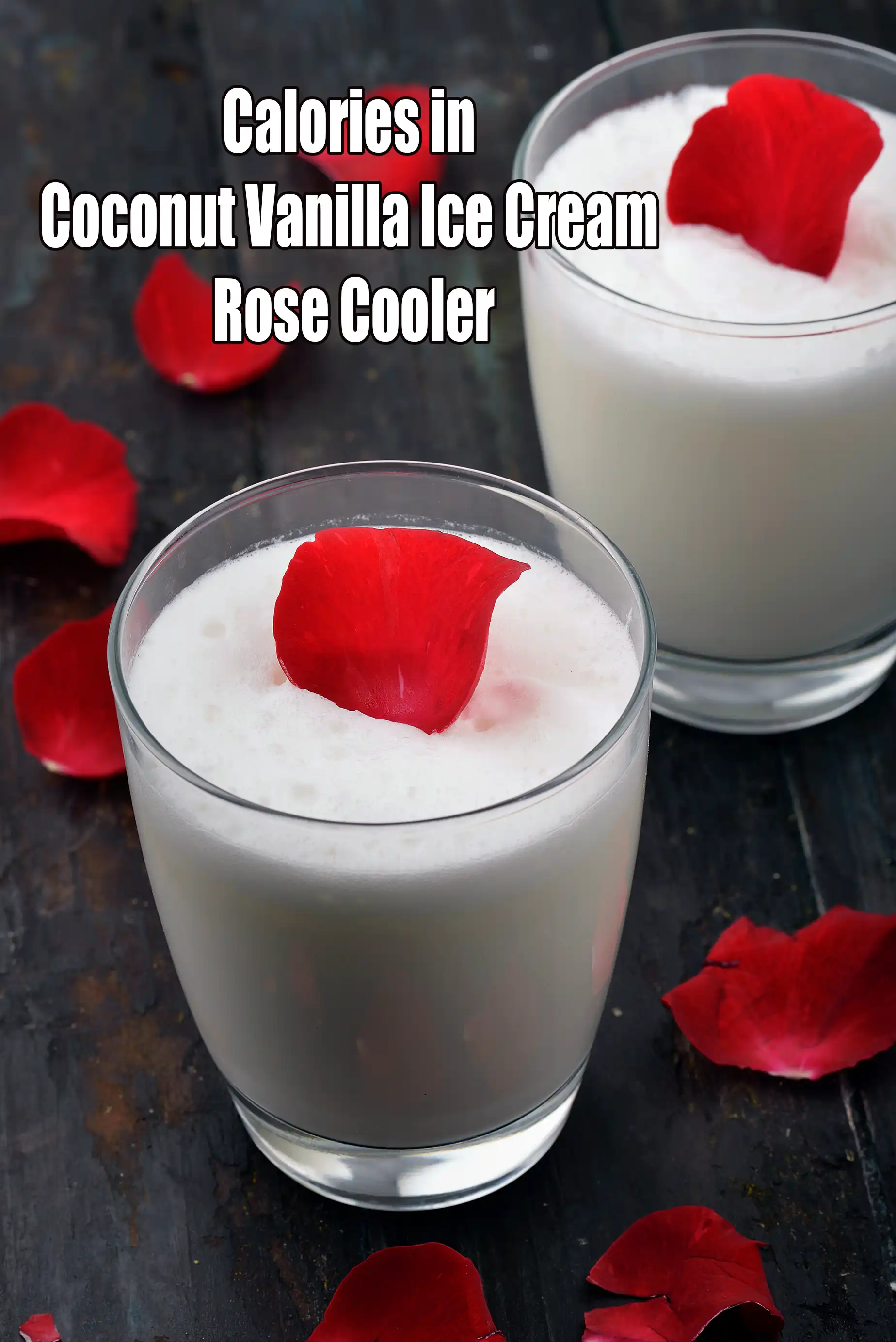 Calories in Coconut Vanilla Ice Cream Rose Cooler