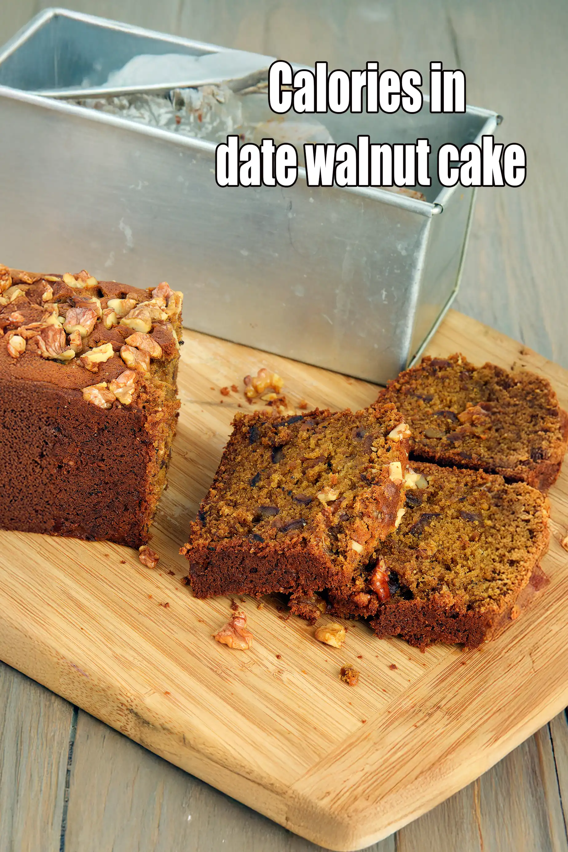 Date and Walnut Cake, Eggless Date and Walnut Cake