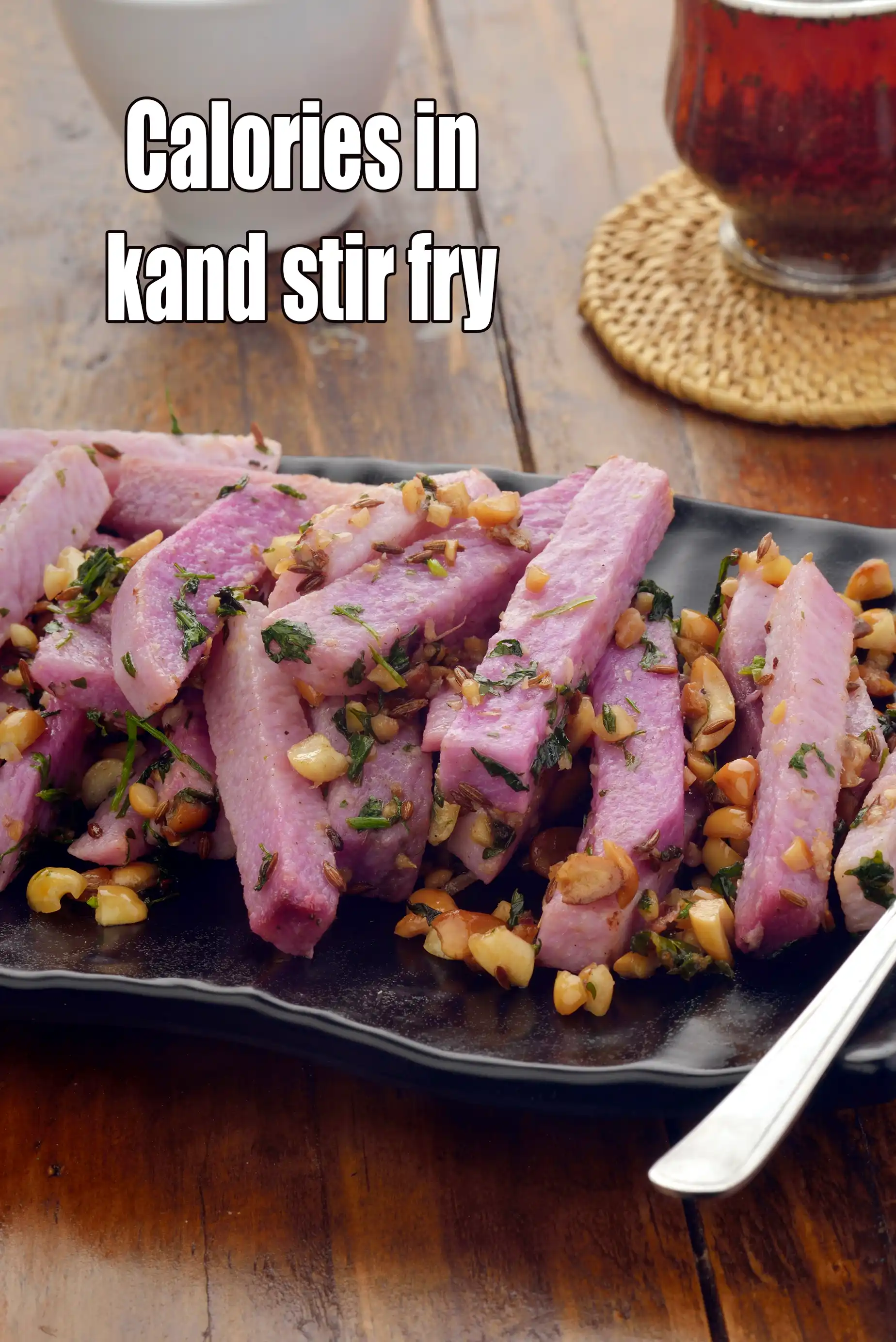 Calories in Kand Stir Fry, Purple Yam Stir Fry