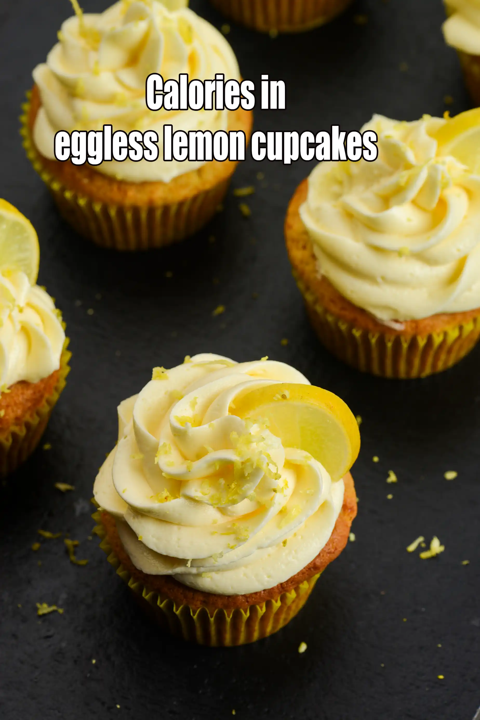 Eggless Lemon Cupcakes Recipe