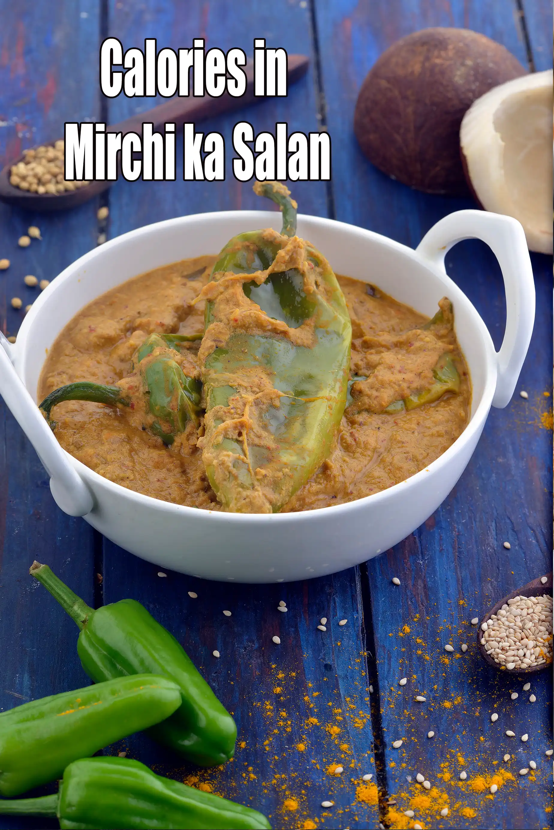 Calories in Mirchi ka Salan, Hyderabadi Mirchi Ka Salan Recipe