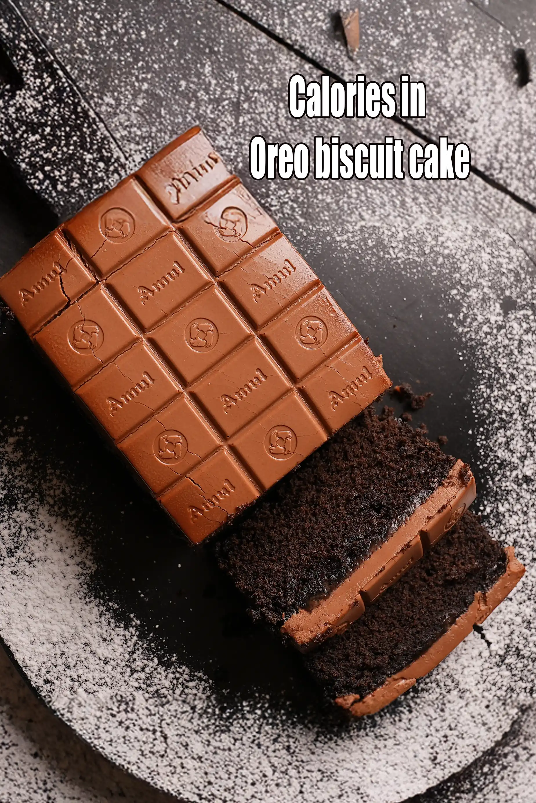 Calories in Oreo Biscuit Cake, Eggless, No Oven Cake