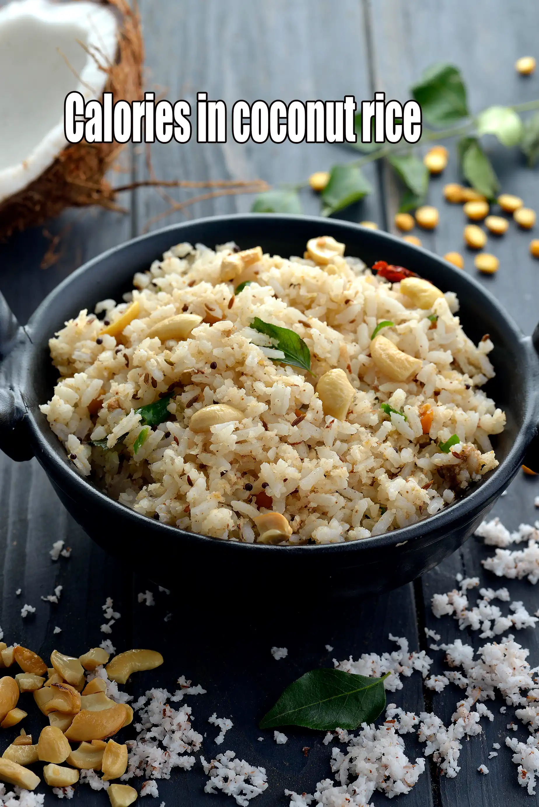 Calories in Coconut Rice, South Indian Coconut Rice
