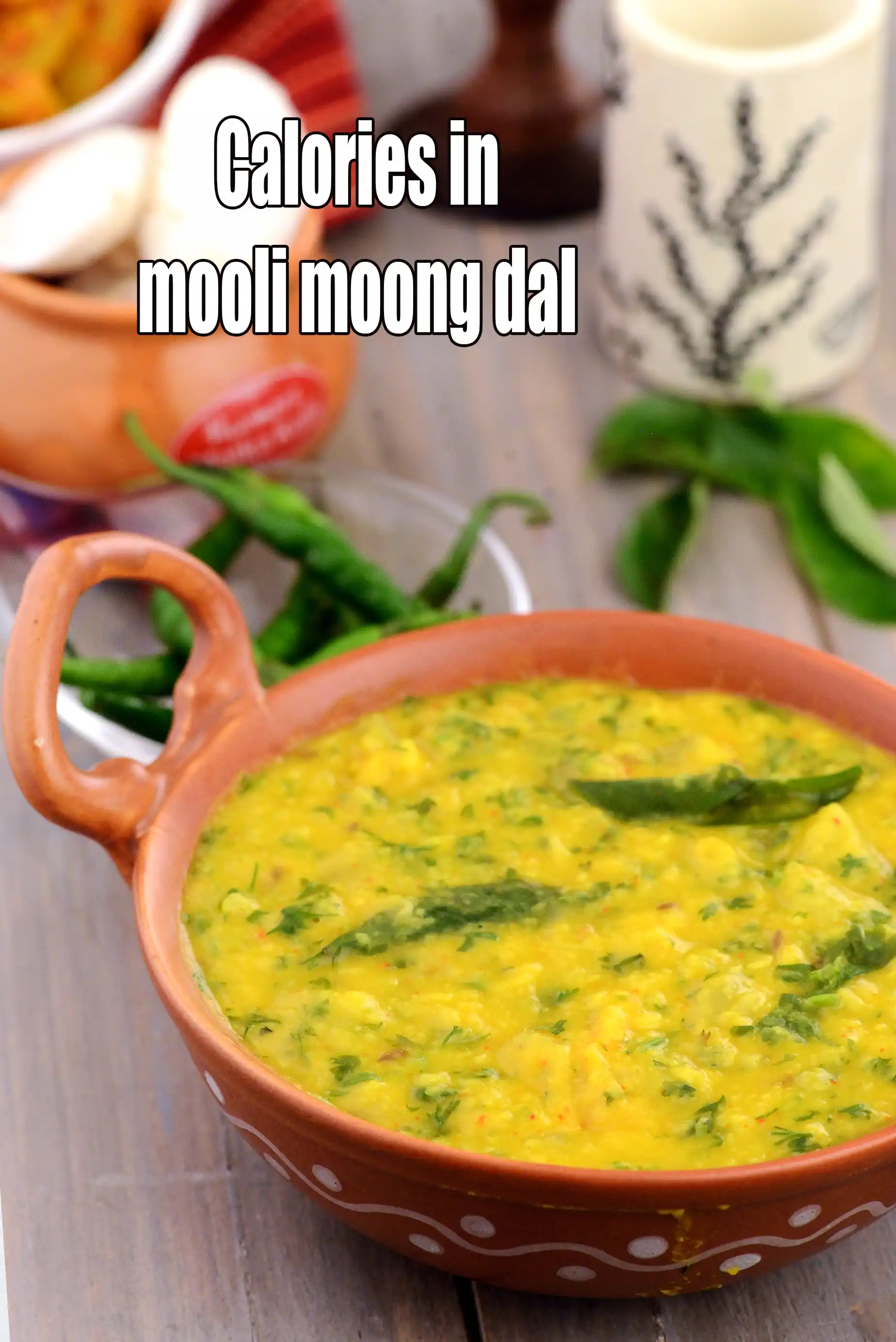 Calories in Rajasthani Mooli Moong Dal, Healthy Moong Dal with Mooli