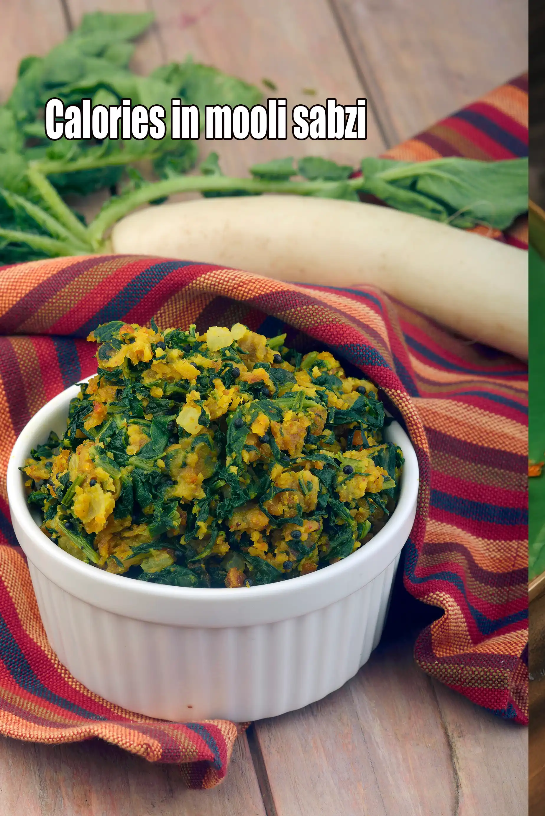 Calories in Mooli Sabzi, Mooli ki Sabji