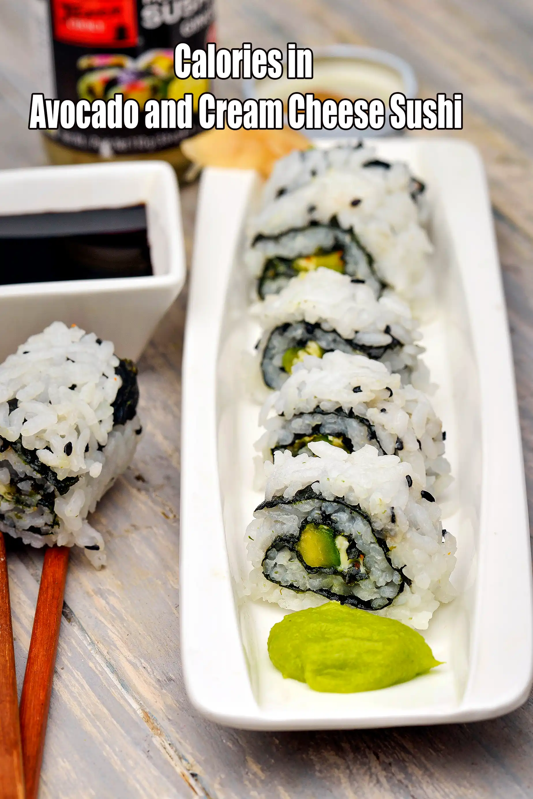 Avocado and Cream Cheese Sushi, Veg Avocado and Cream Cheese Sushi