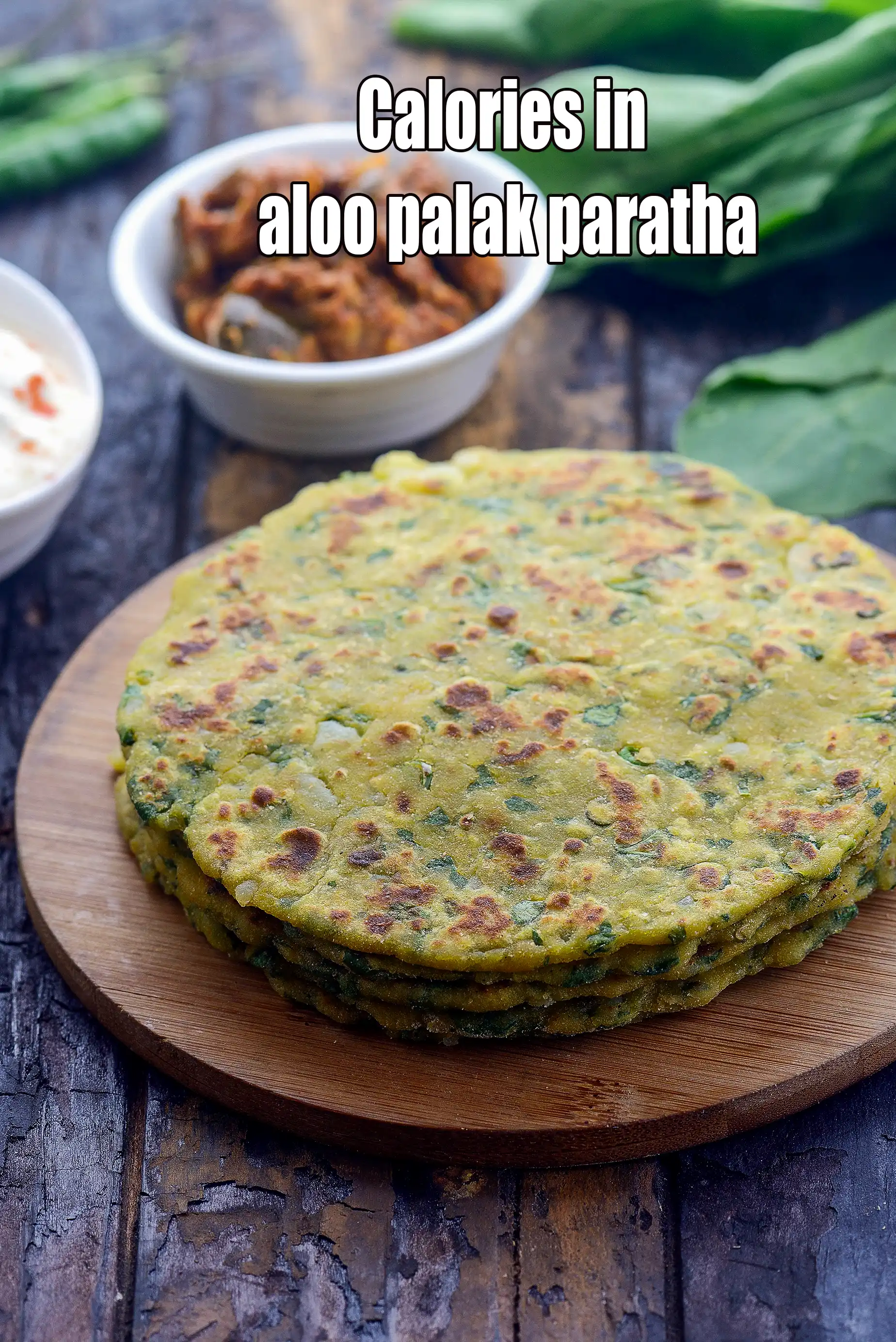 Calories in Aloo Palak Paratha, Punjabi Aloo Palak Paratha