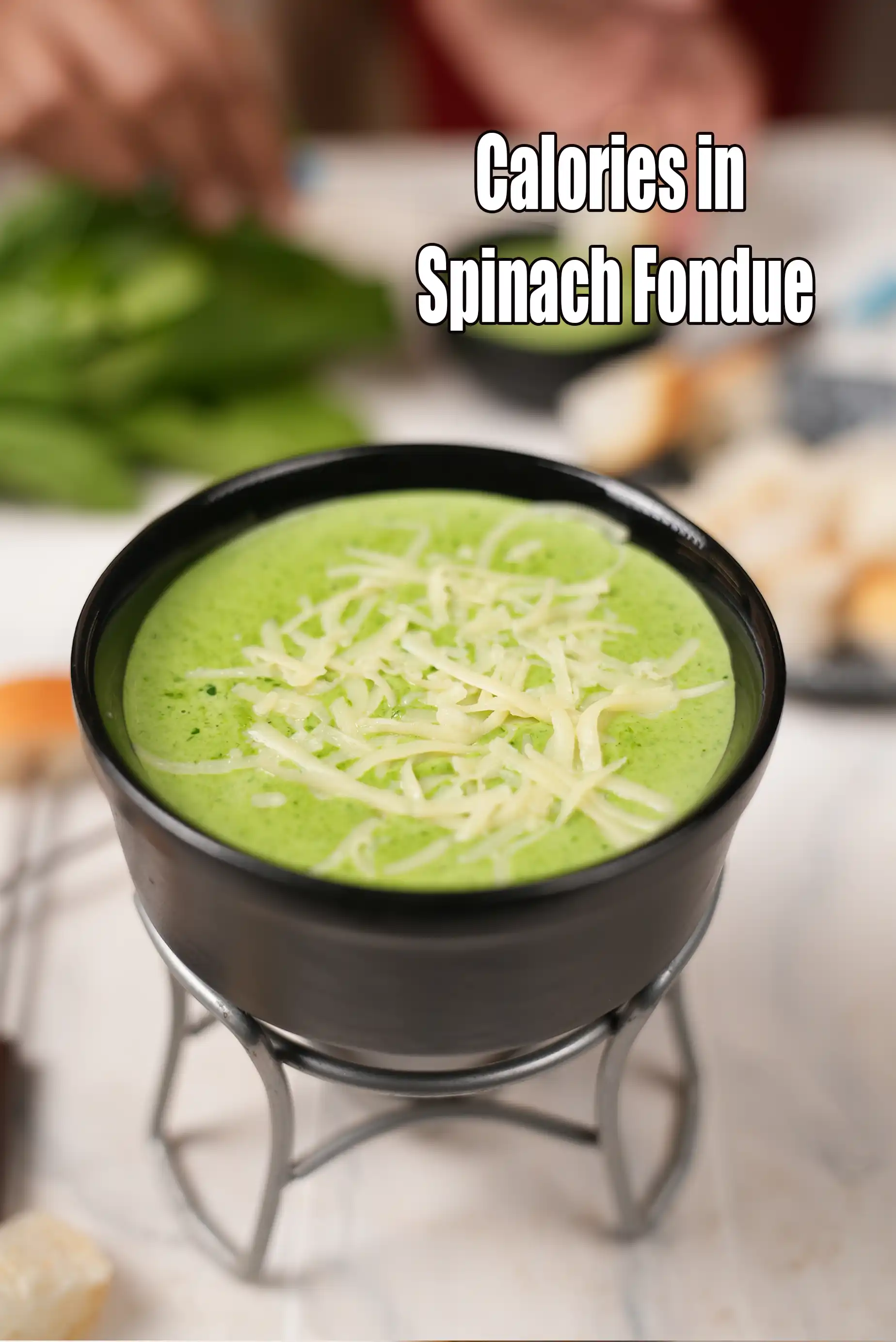Calories in Spinach Fondue, Indian Spinach Cheese Fondue