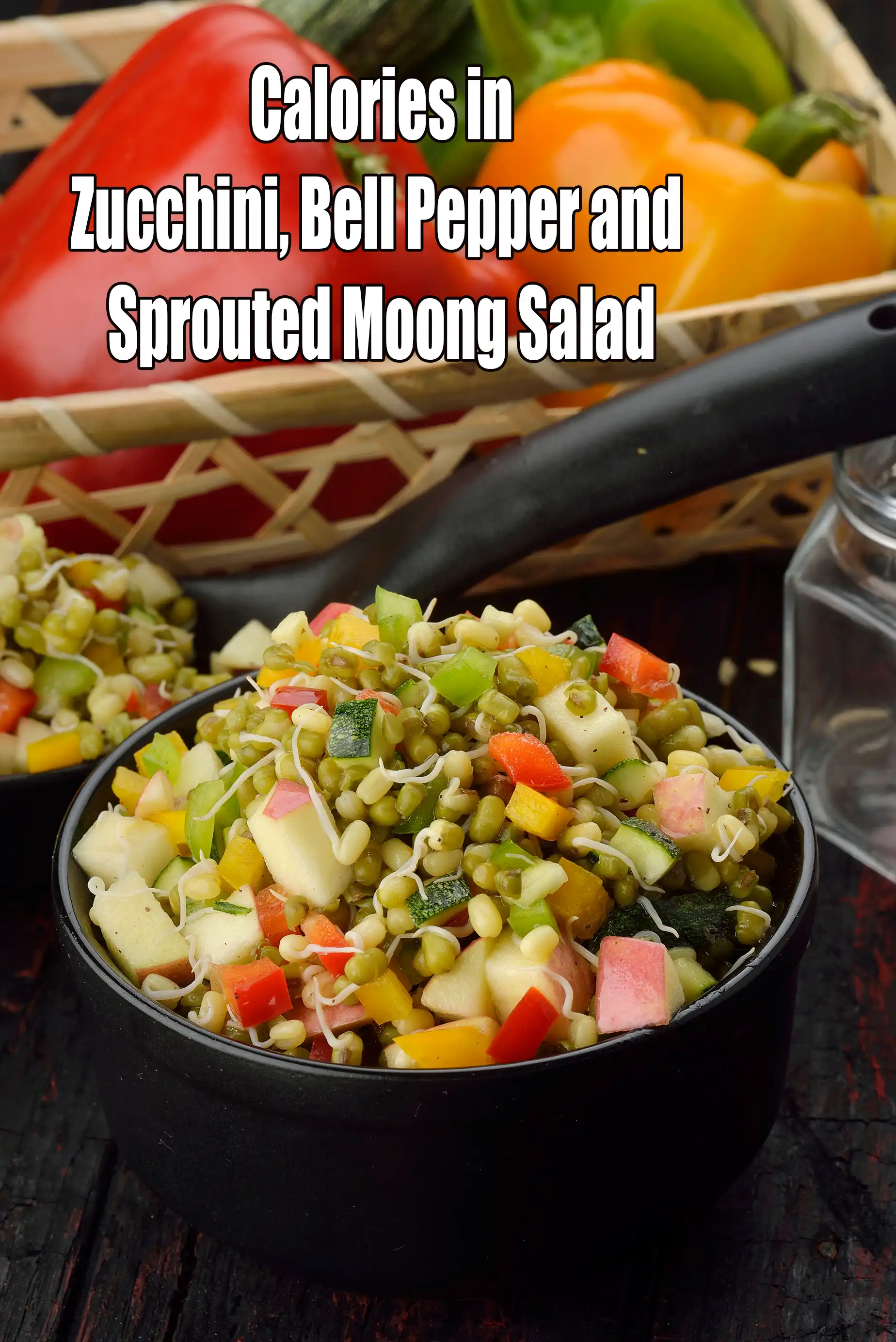 Calories in Zucchini, Bell Pepper and Sprouted Moong Salad