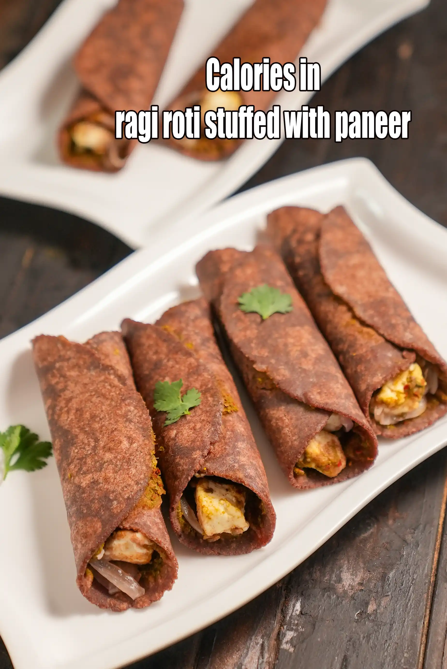 Calories in Ragi Roti Stuffed with Paneer