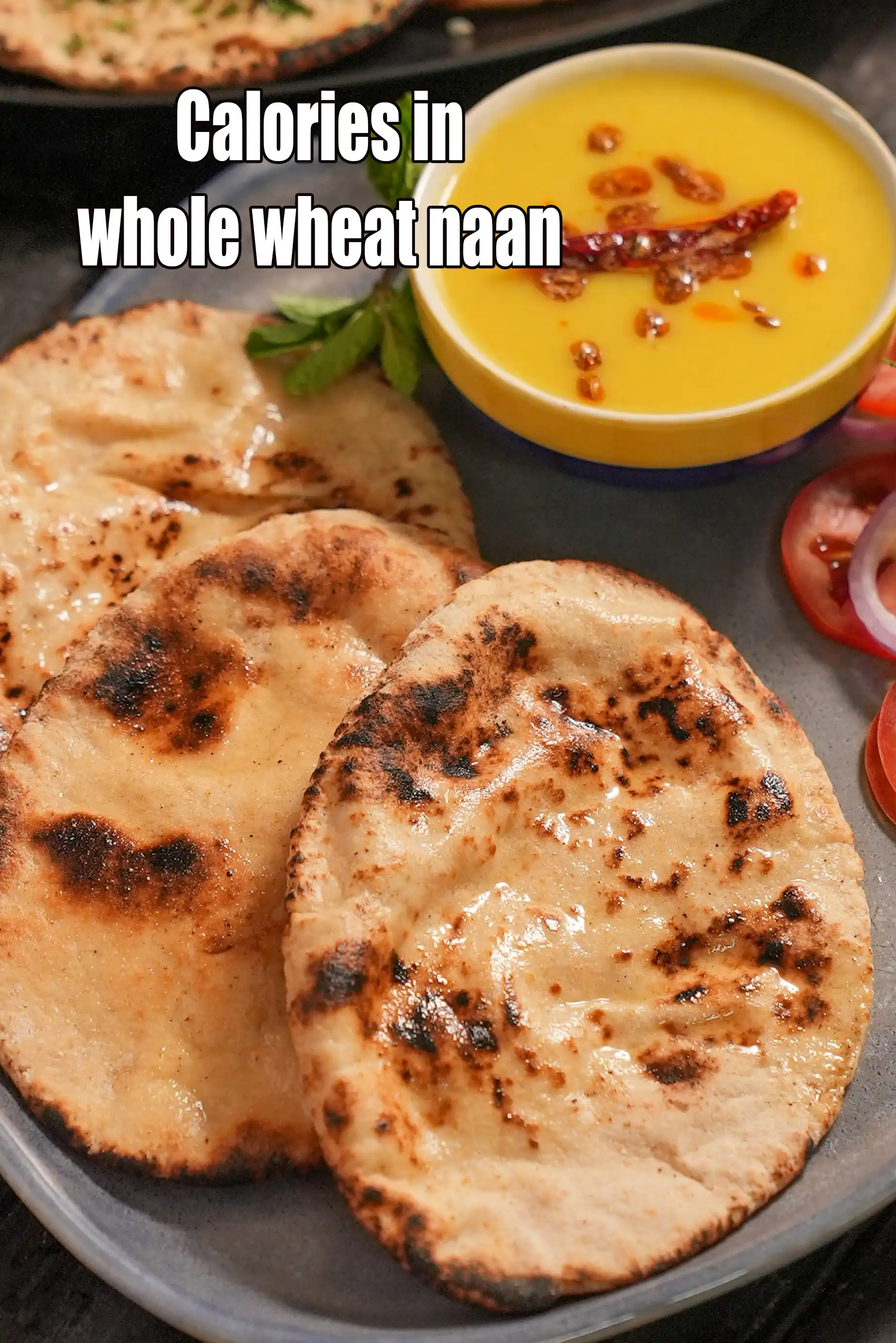 Calories in Whole Wheat Naan with Instant Dry Yeast