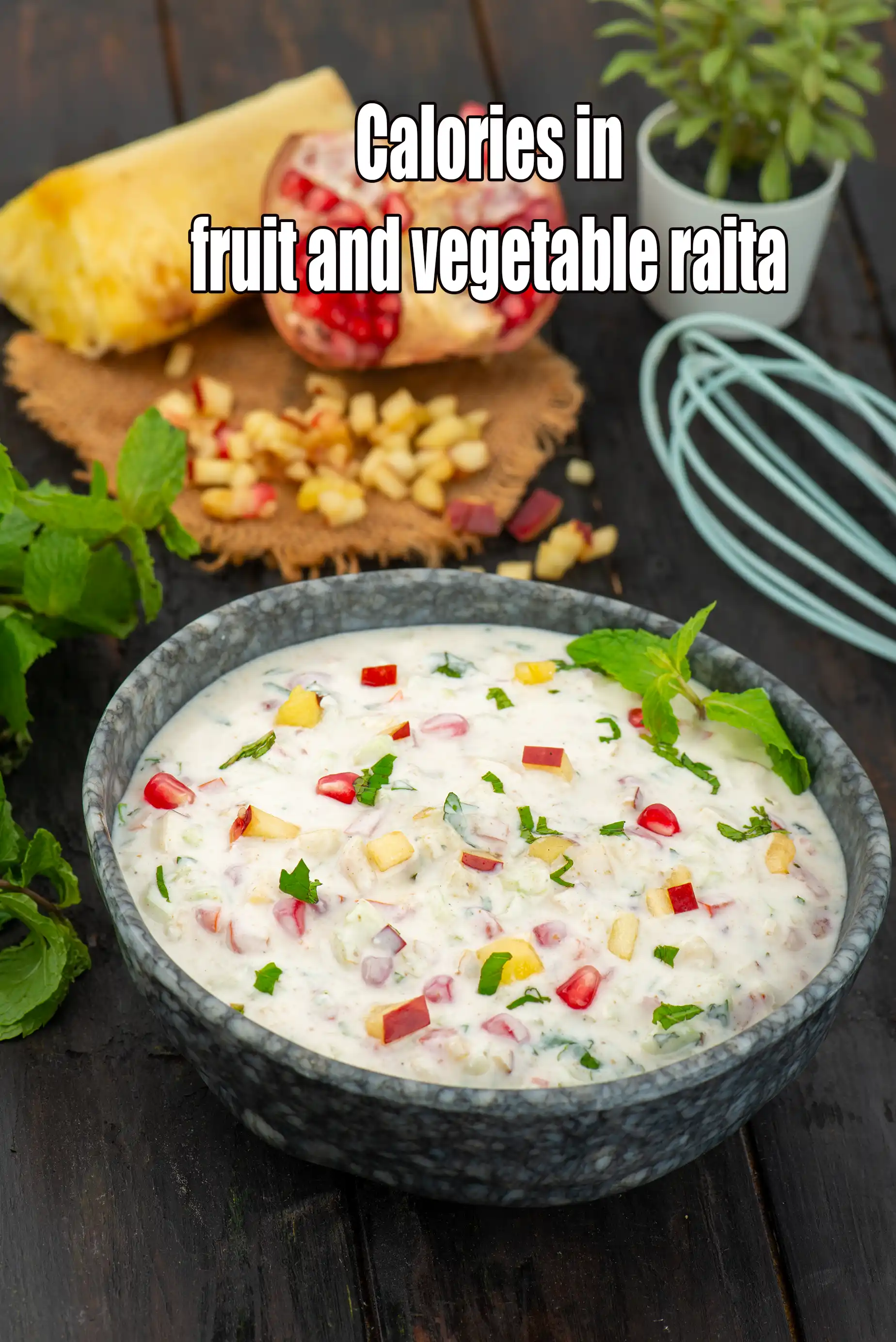 Fruit and Vegetable Raita, Creamy Mix Fruit Raita