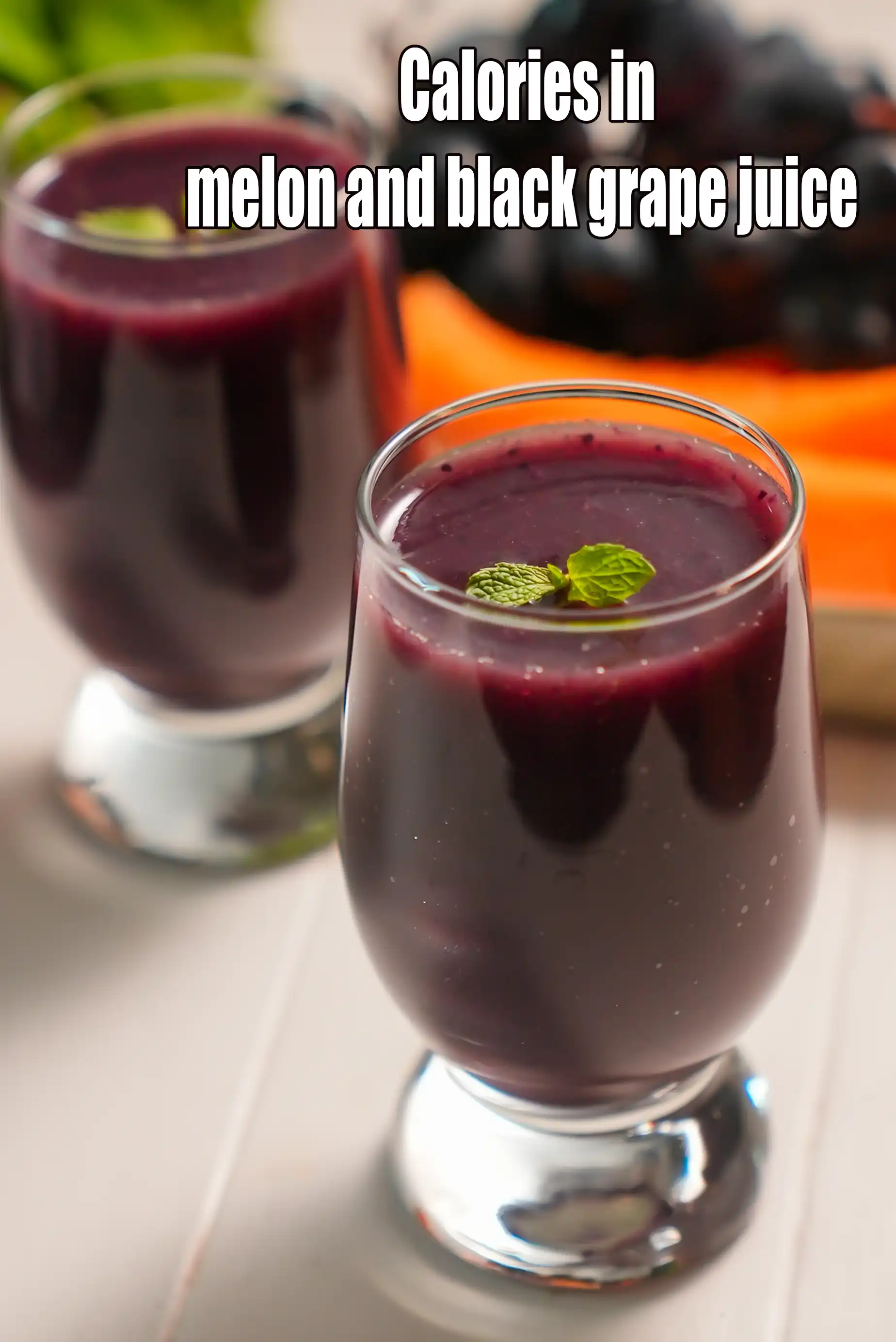 Calories in Melon and Black Grape Juice, Healthy Black Grape Juice