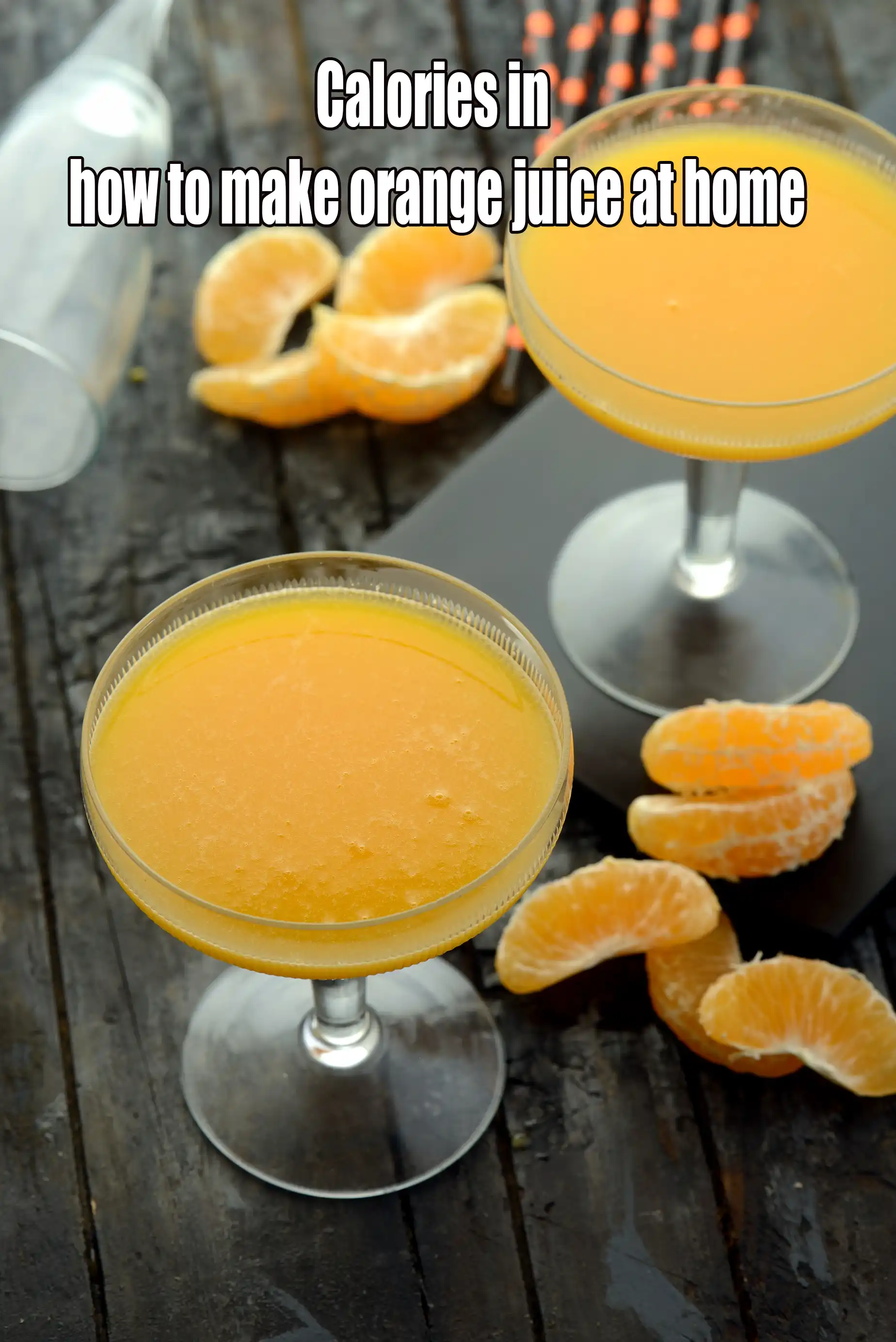 Calories in How To Make Orange Juice At Home, Orange Juice in Juicer, Mixer, Blender