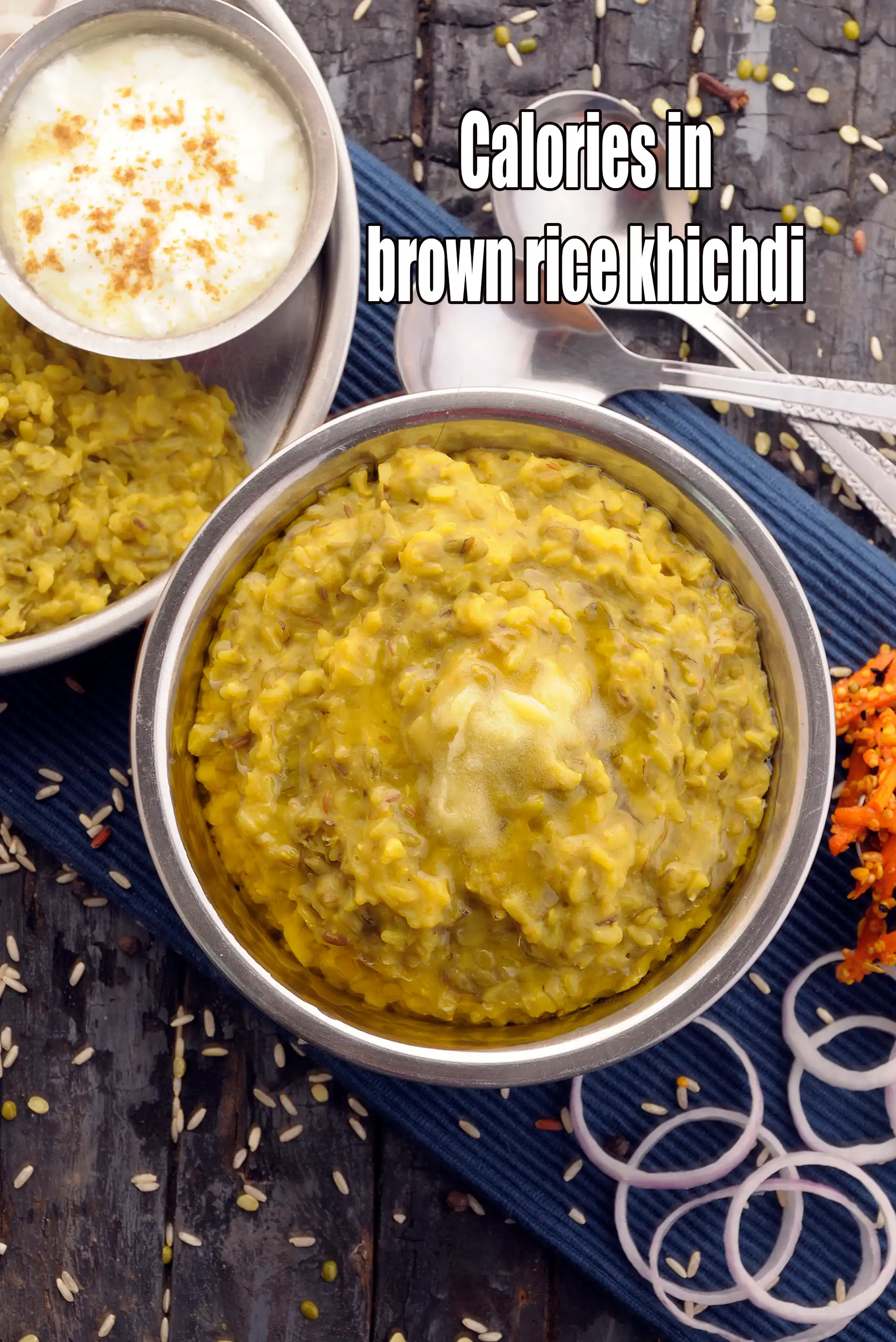 Calories in Brown Rice Khichdi, Healthy Lentil Brown Rice Khichadi