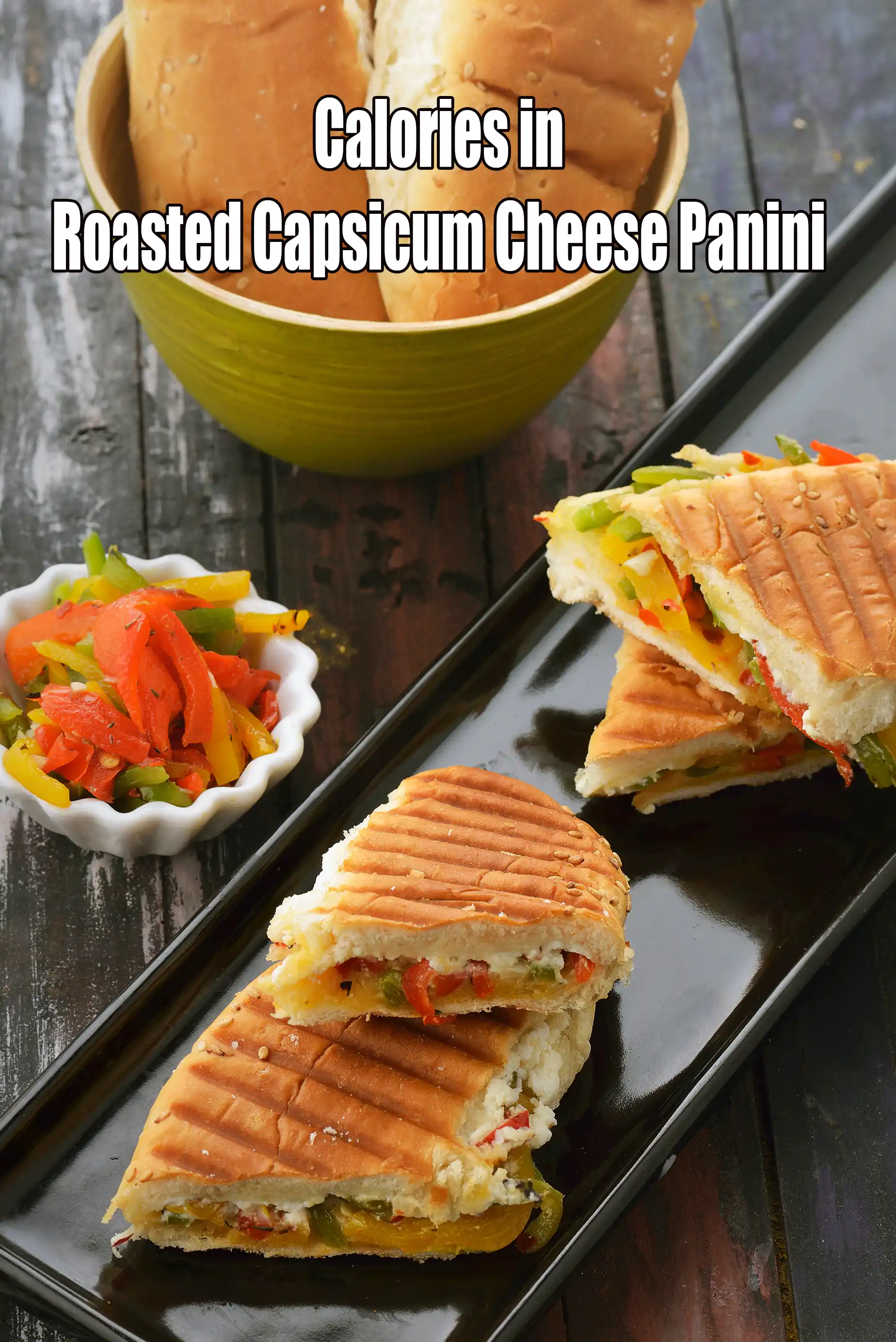 Roasted Bell Pepper and Feta Cheese Panini