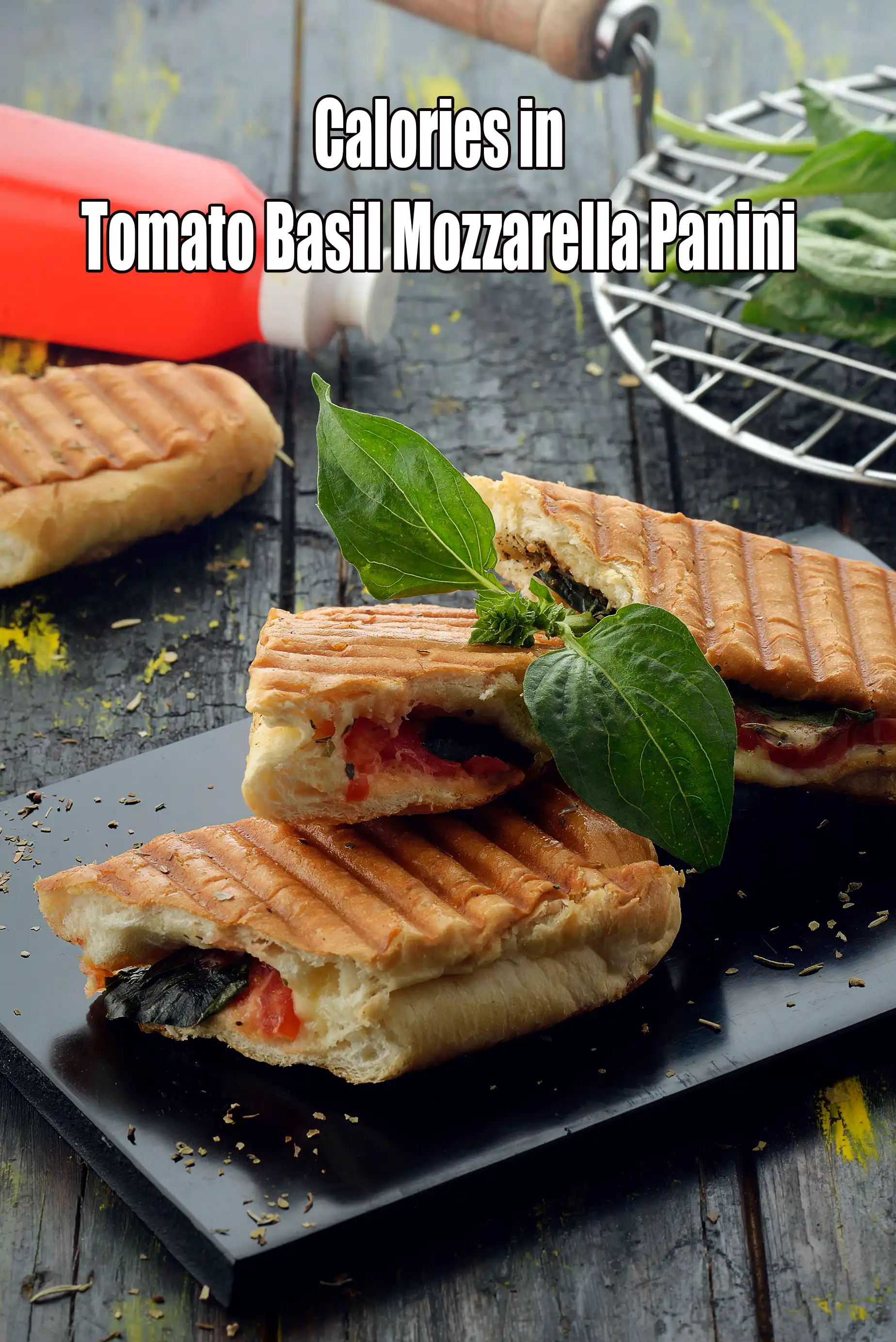 Calories in Tomato Basil Mozzarella Panini