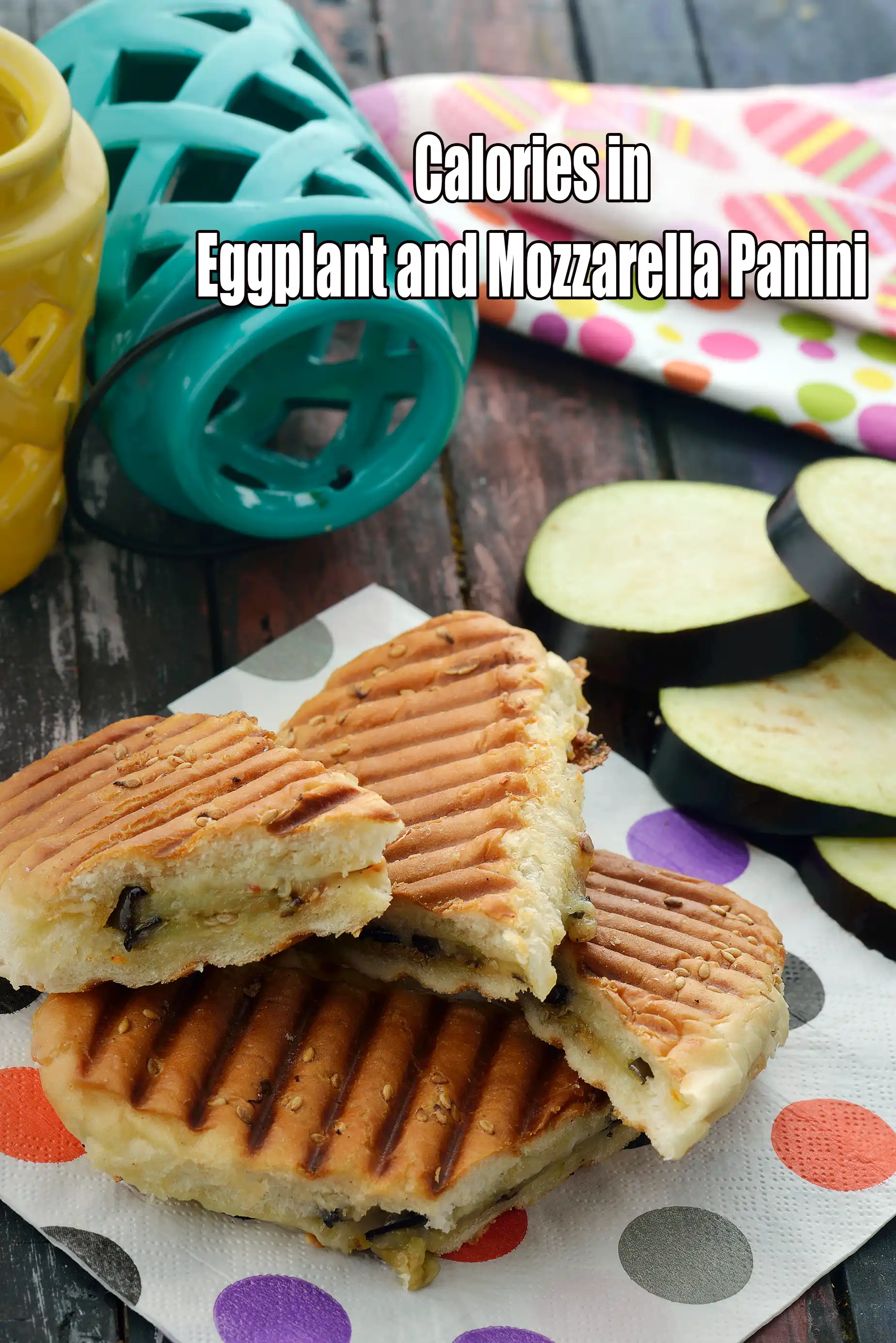 Calories in Eggplant and Mozzarella Panini