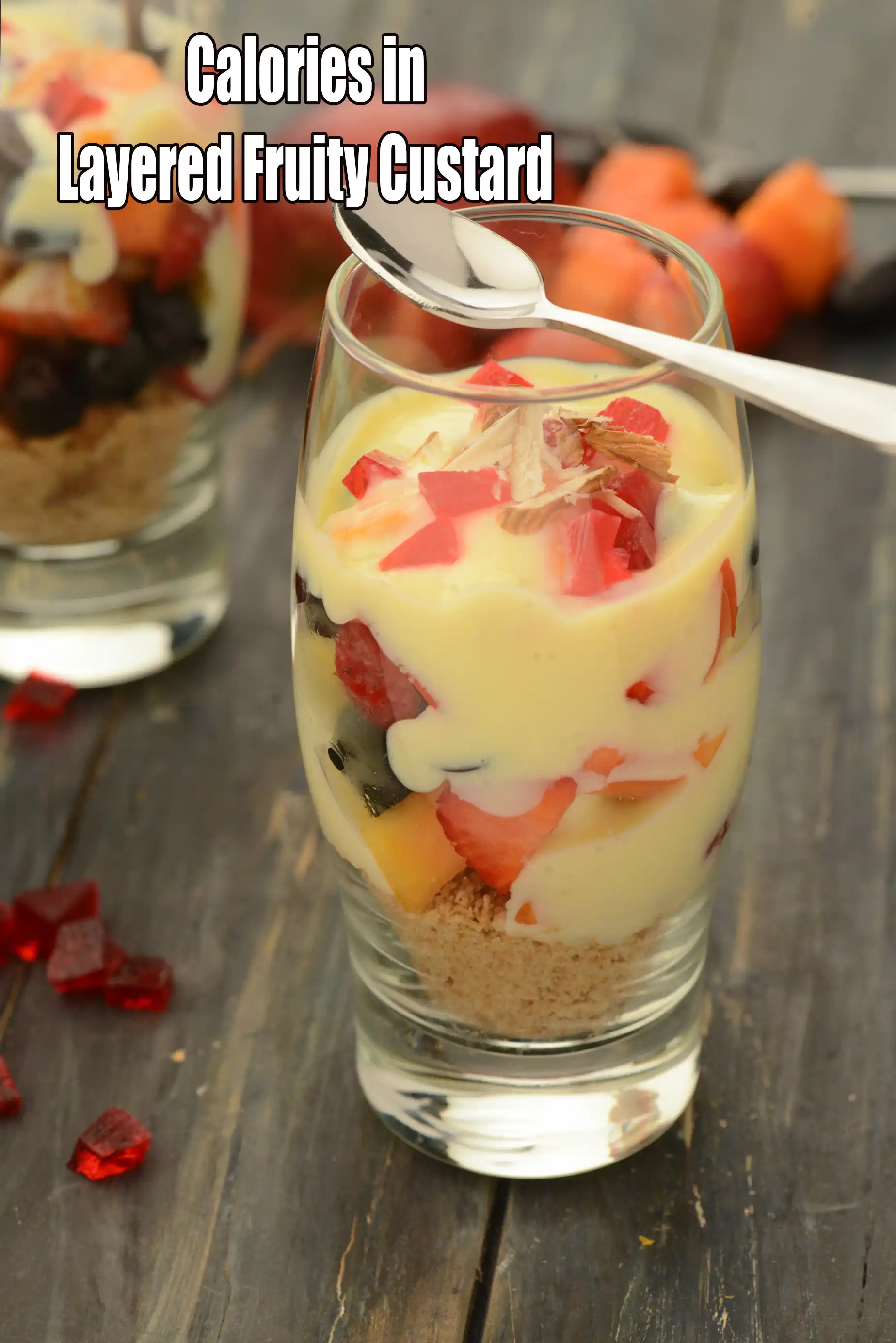 Calories in Layered Fruity Custard