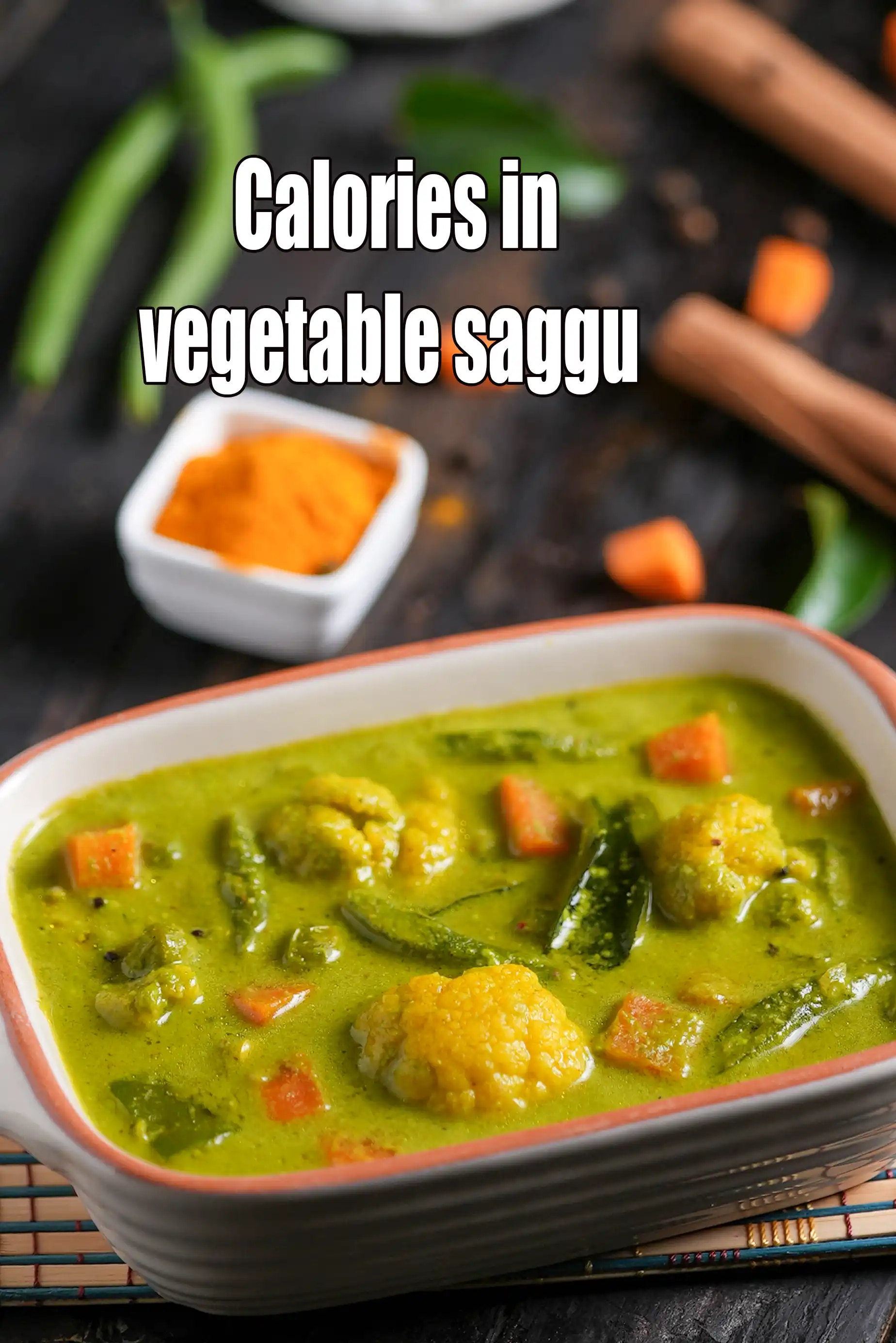 Calories in Sagu Recipe, Mixed Vegetable Sagu