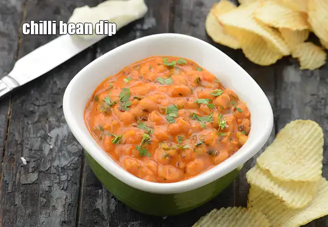 Chilli Bean Dip with Chips