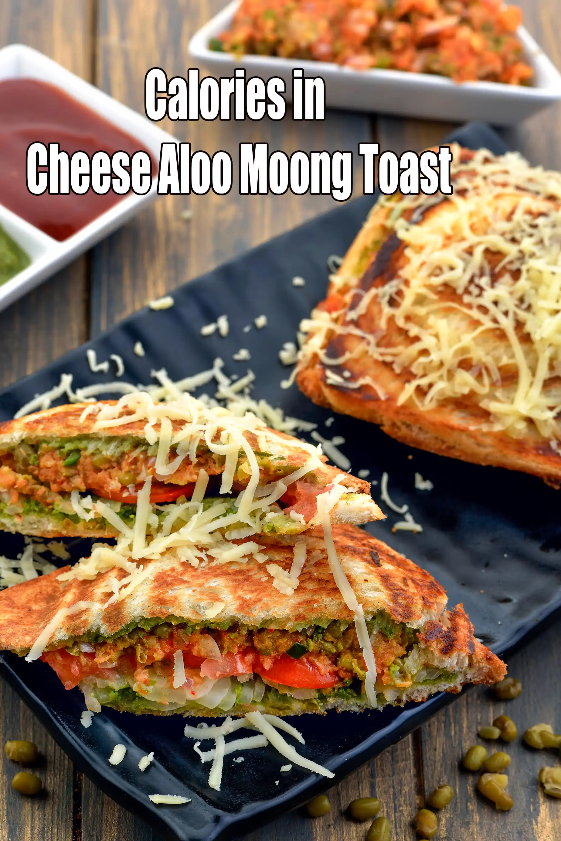 Cheese Aloo Moong Toast