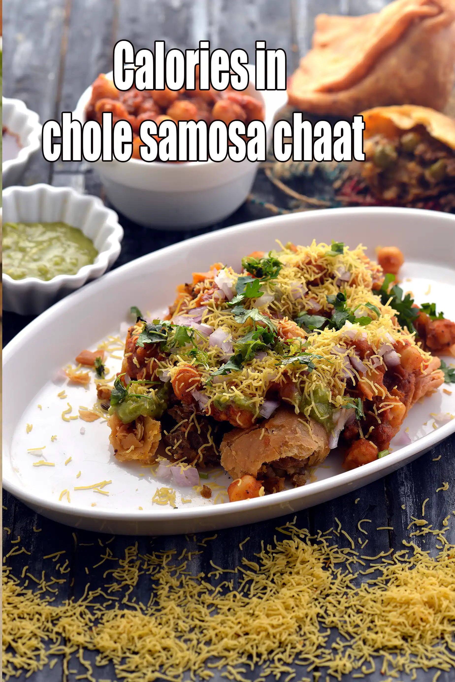 Chole Samosa Chaat