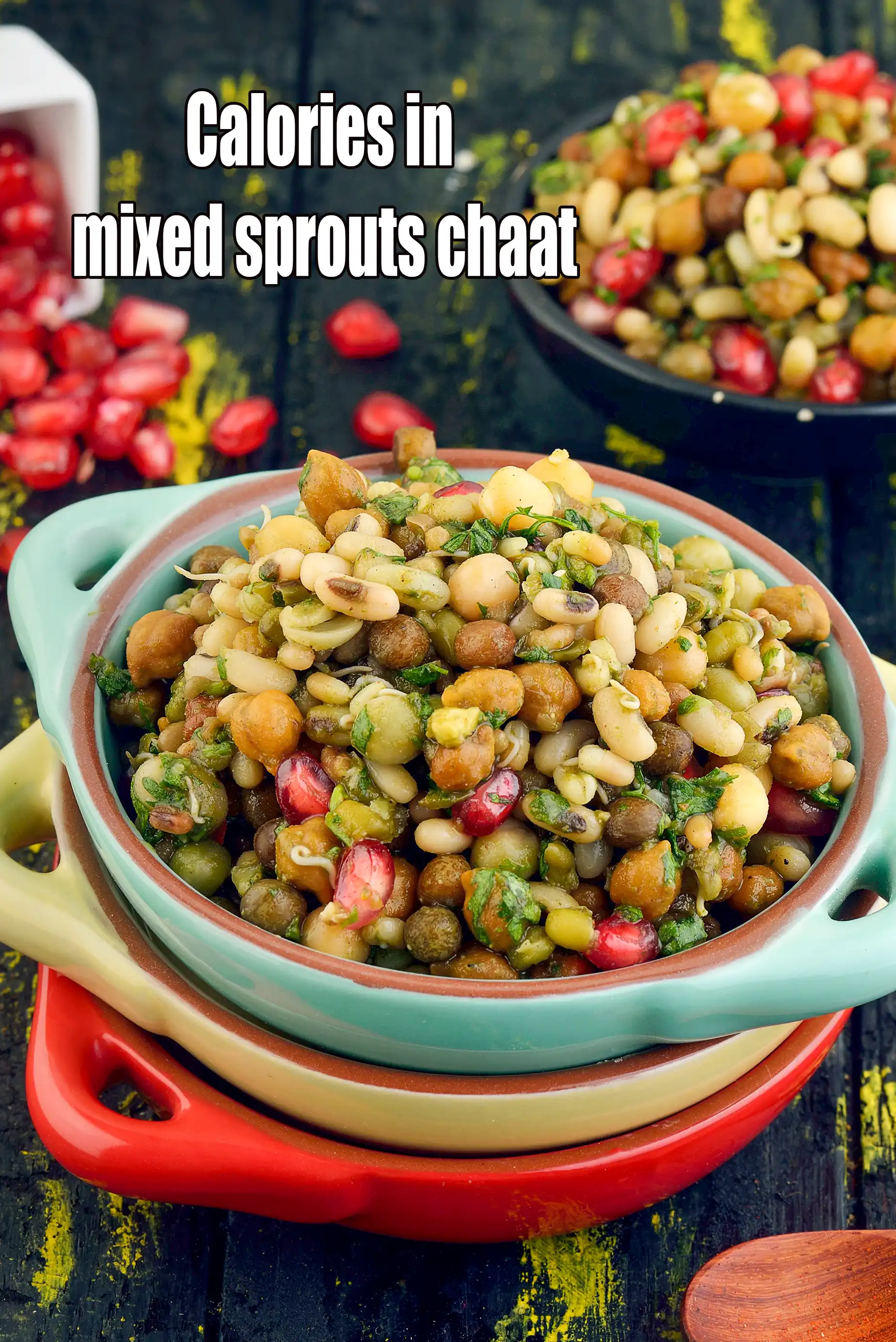 Calories in Mixed Sprouts Chaat, Evening Indian Snack