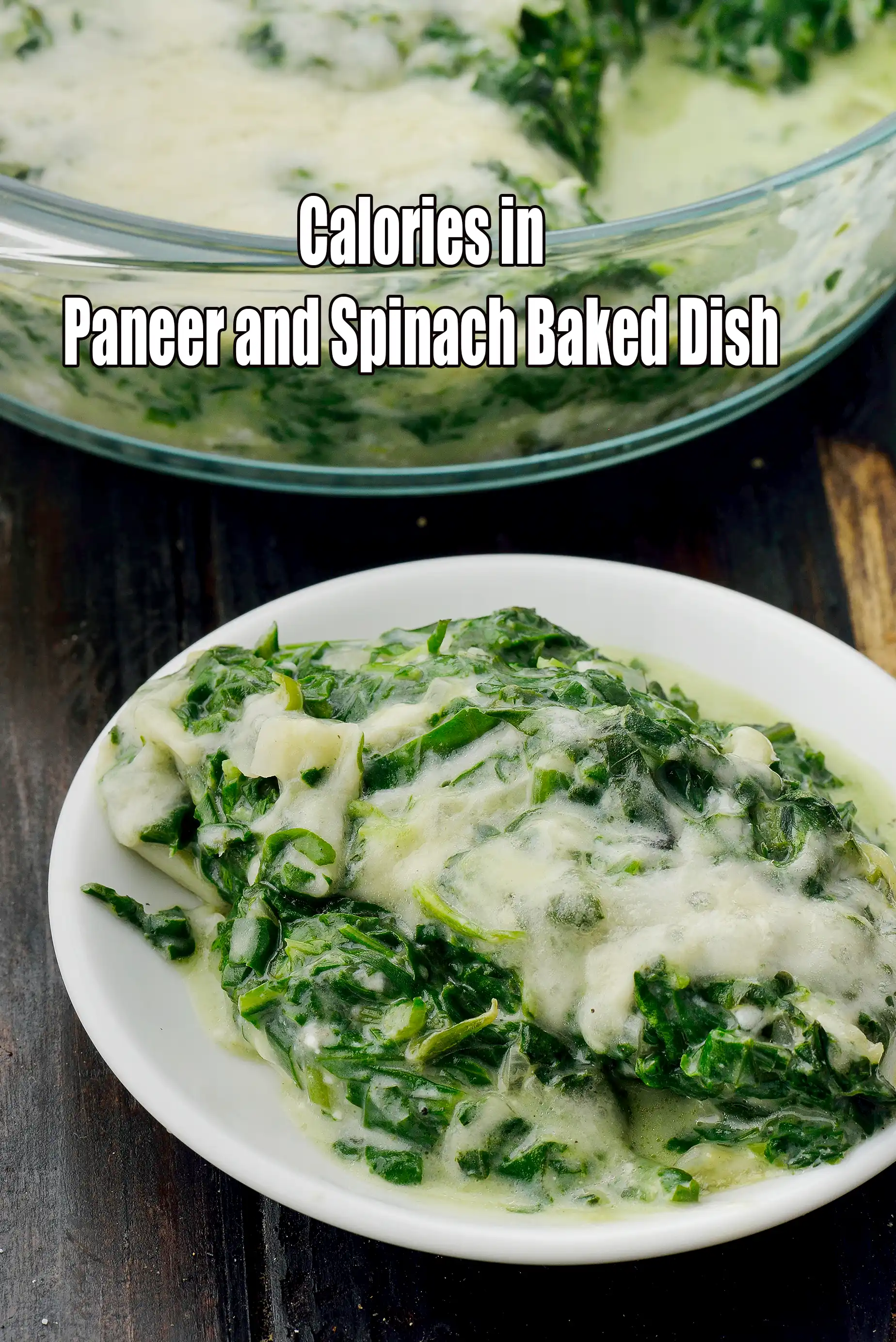 Calories in Layered Spinach Paneer Au Gratin, Paneer and Spinach Baked Dish