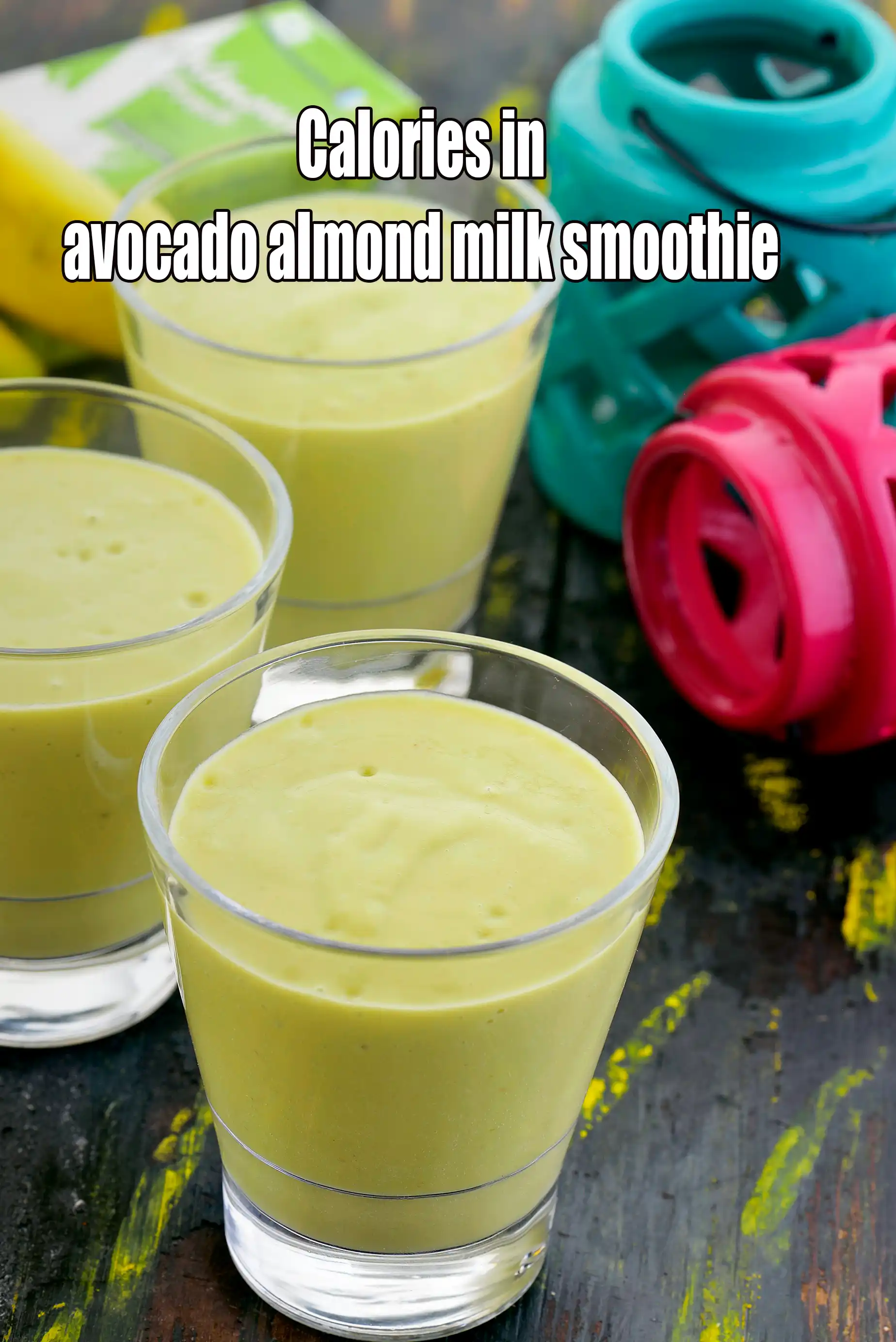 Calories in Avocado Almond Milk Vegan Smoothie