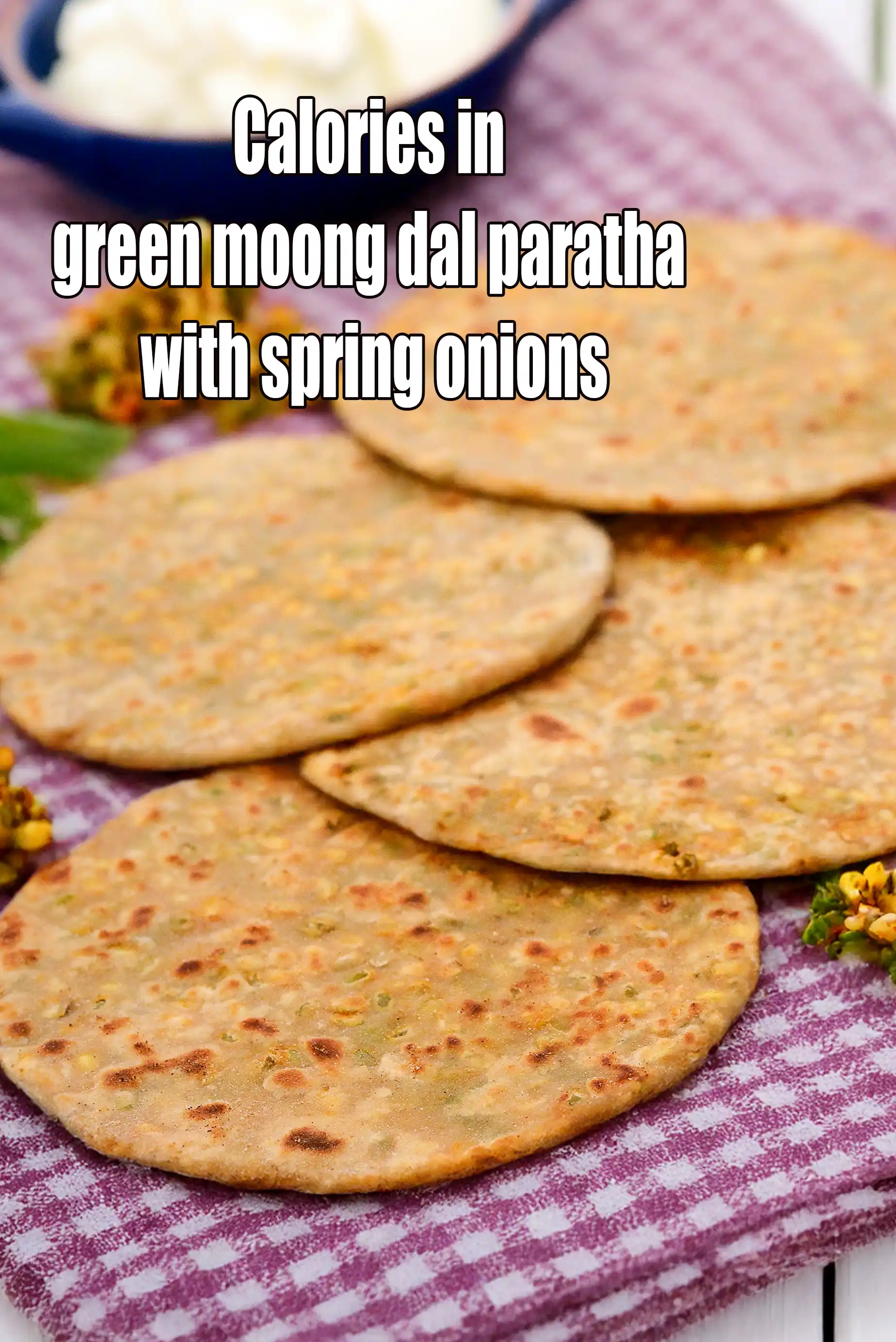 Green Moong Dal and Spring Onion Paratha