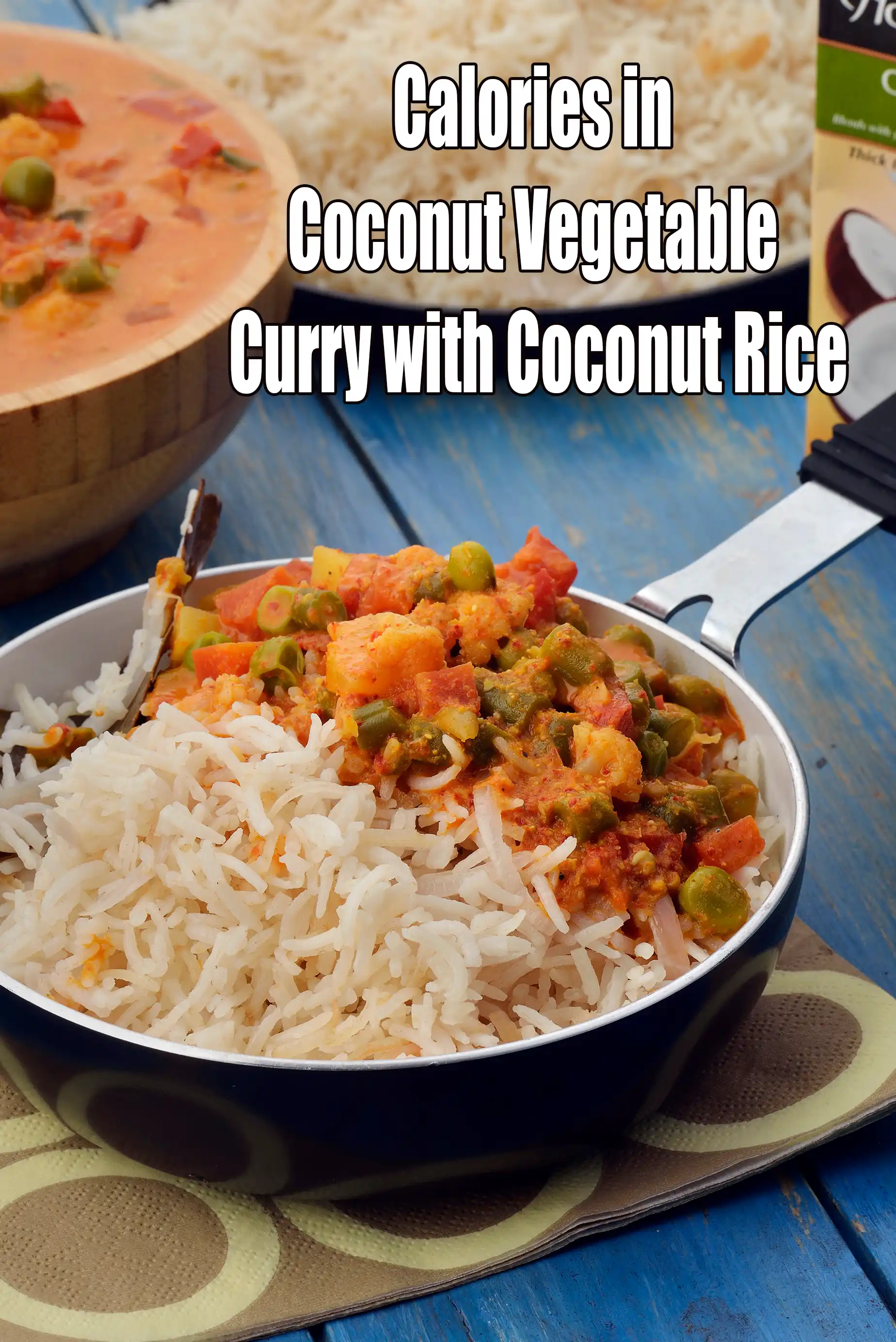 Calories in Coconut Vegetable Curry with Coconut Rice